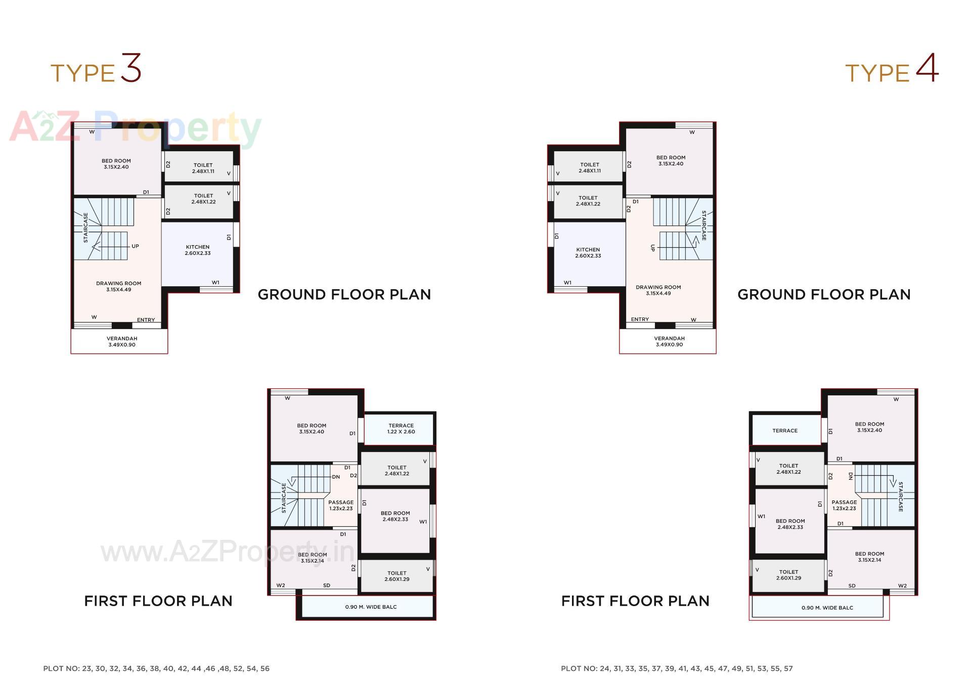 Layout of real estate project Shiv Ananta Bunglows located at Palanpur, Banaskantha, Gujarat