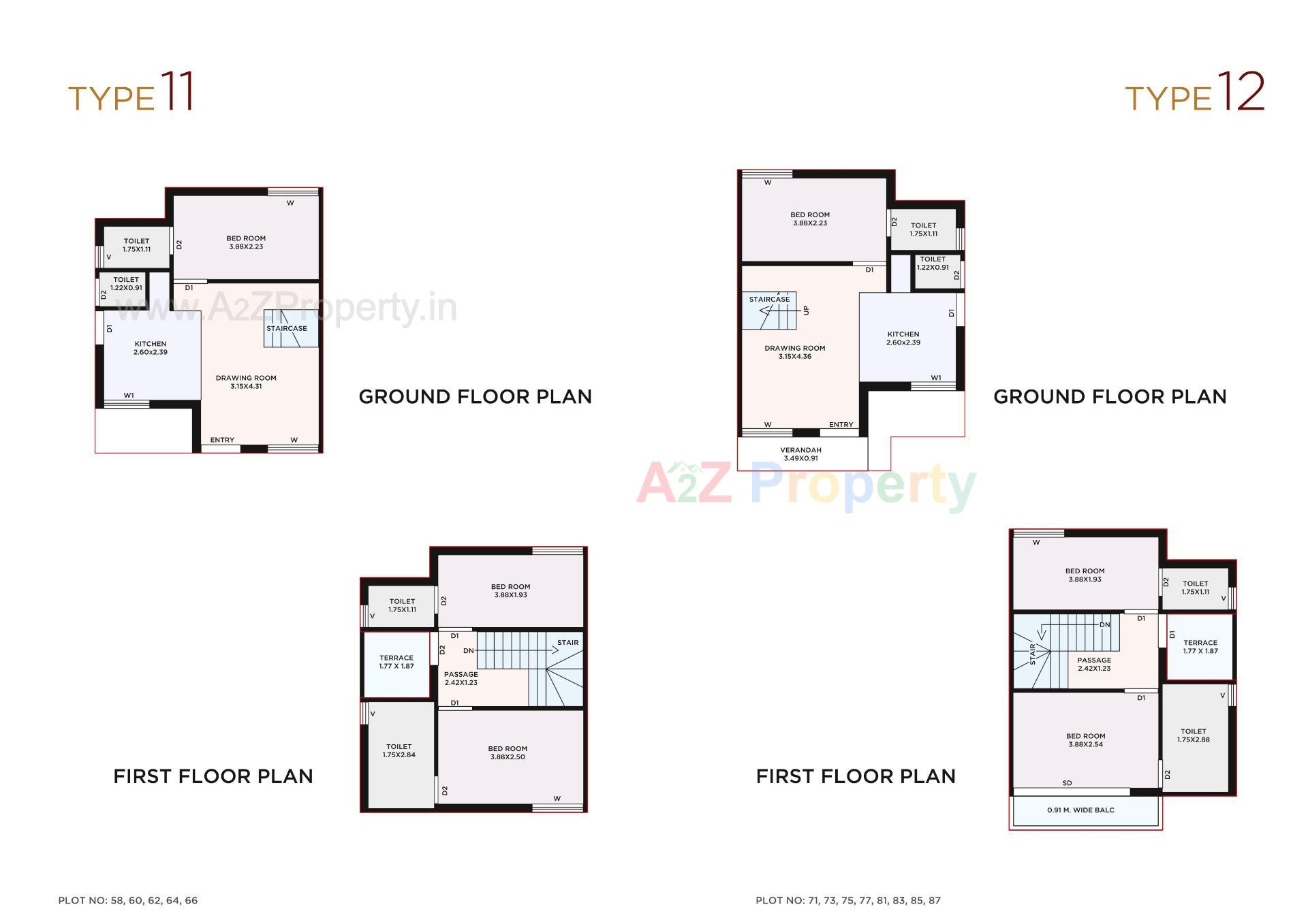 Layout of real estate project Shiv Ananta Bunglows located at Palanpur, Banaskantha, Gujarat