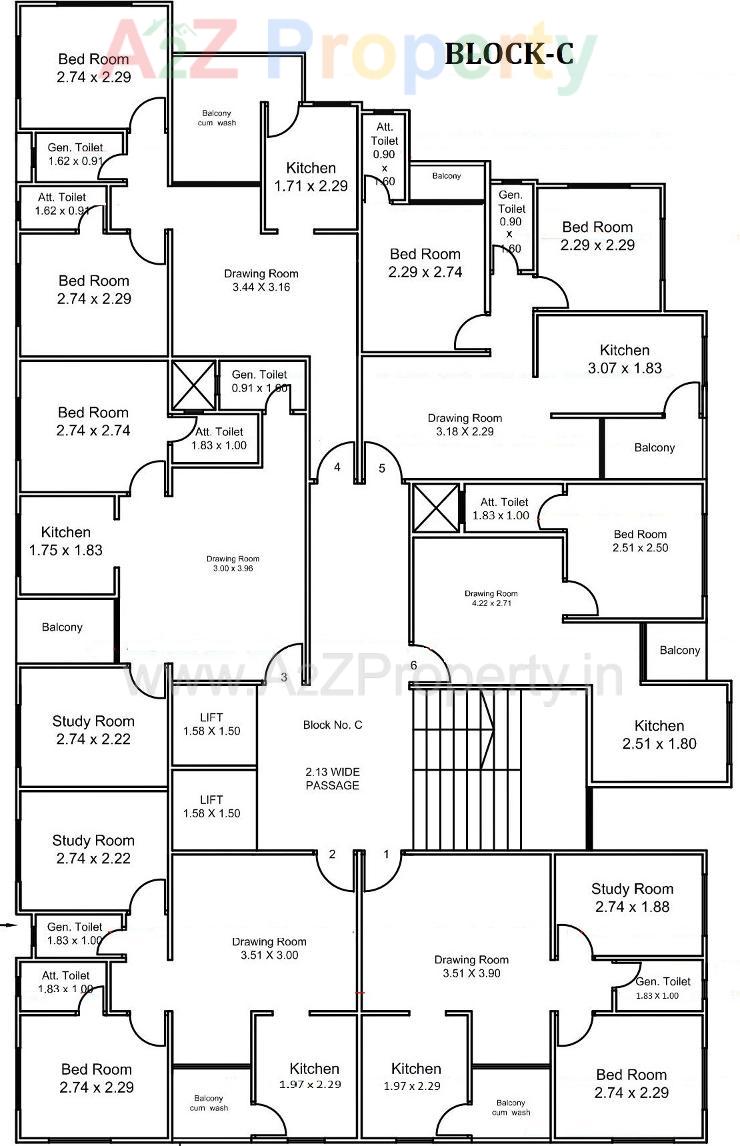 Layout of real estate project Shiv Appartments located at Palanpur, Banaskantha, Gujarat