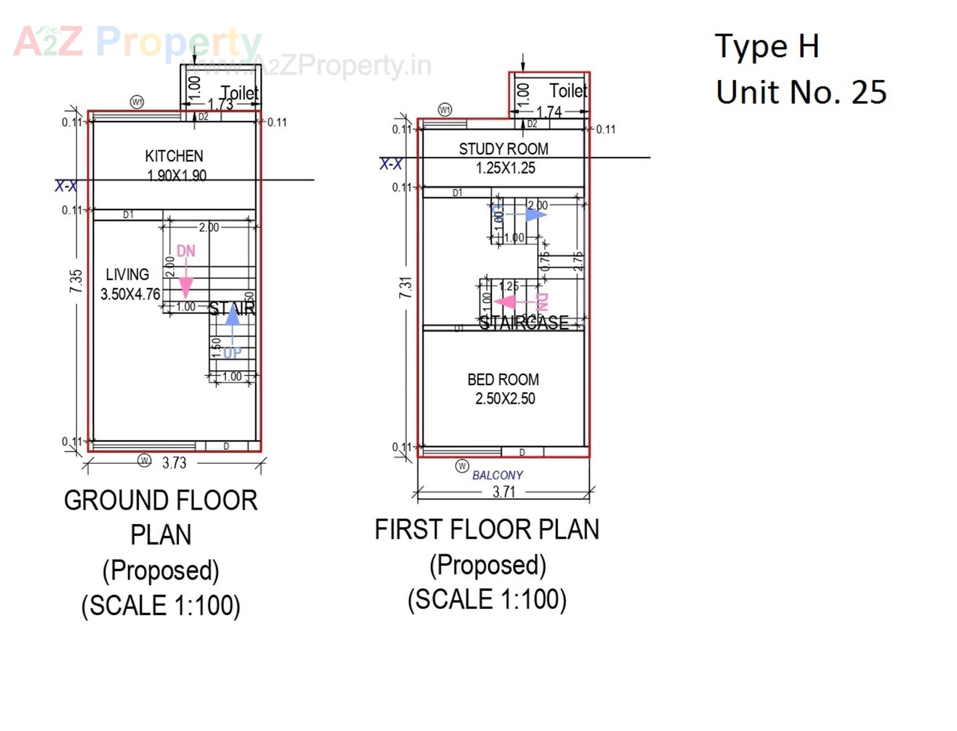 Layout of real estate project Shivam Green located at Palanpur, Banaskantha, Gujarat