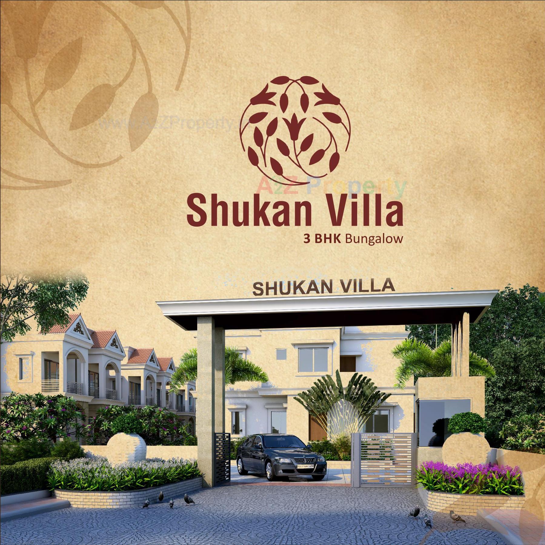 3D Elevation of real estate project Shukan Villa located at Palanpur, Banaskantha, Gujarat