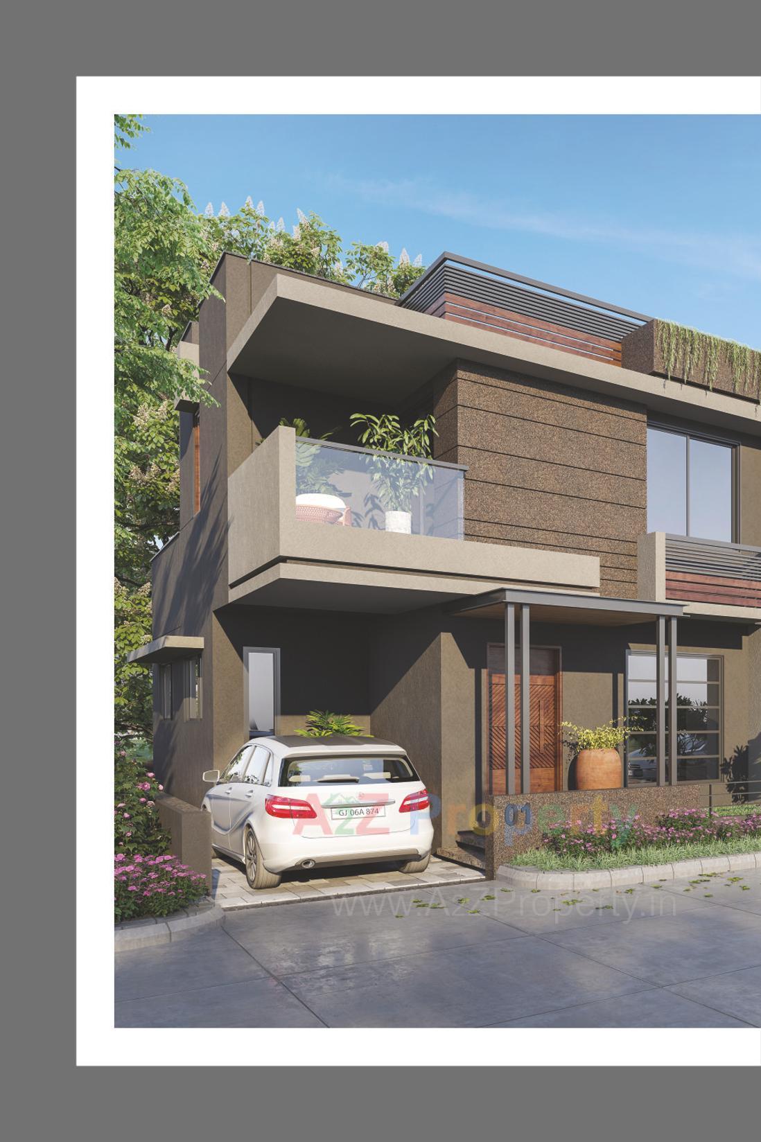 3D Elevation of real estate project Silicon Valley located at Palanpur, Banaskantha, Gujarat