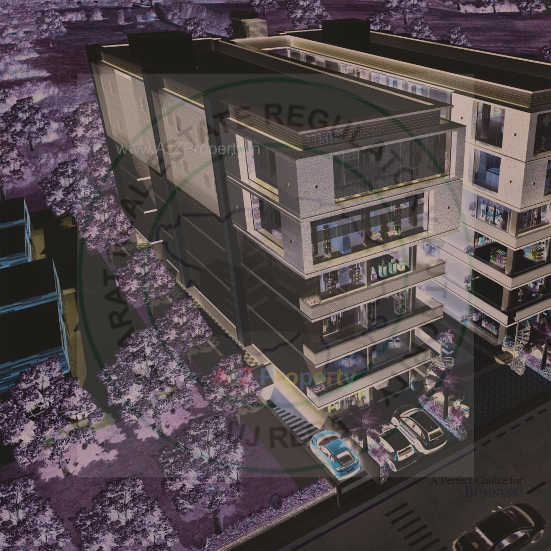 3D Elevation of real estate project Times Square located at Palanpur, Banaskantha, Gujarat