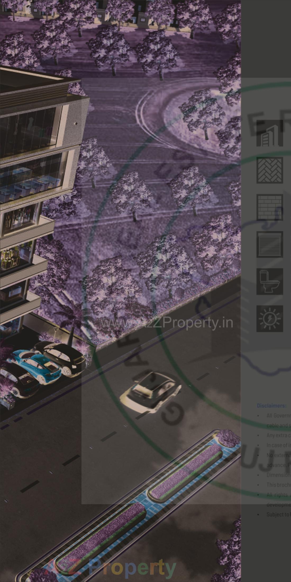 3D Elevation of real estate project Times Square located at Palanpur, Banaskantha, Gujarat