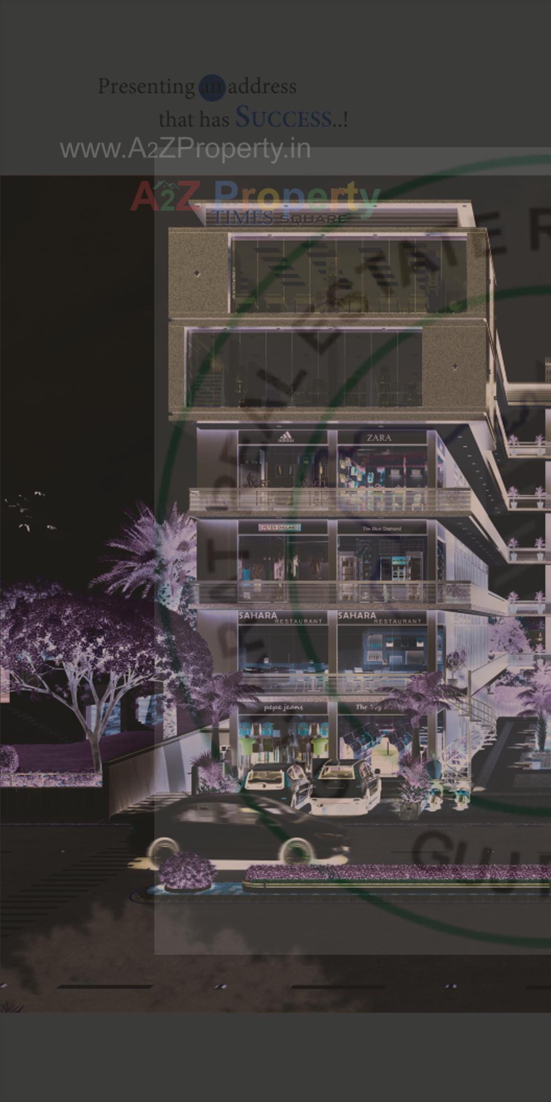 3D Elevation of real estate project Times Square located at Palanpur, Banaskantha, Gujarat