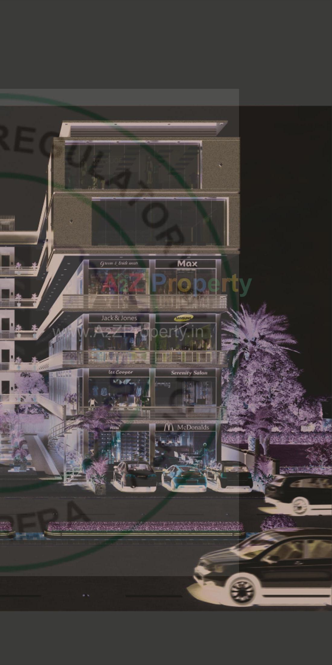 3D Elevation of real estate project Times Square located at Palanpur, Banaskantha, Gujarat