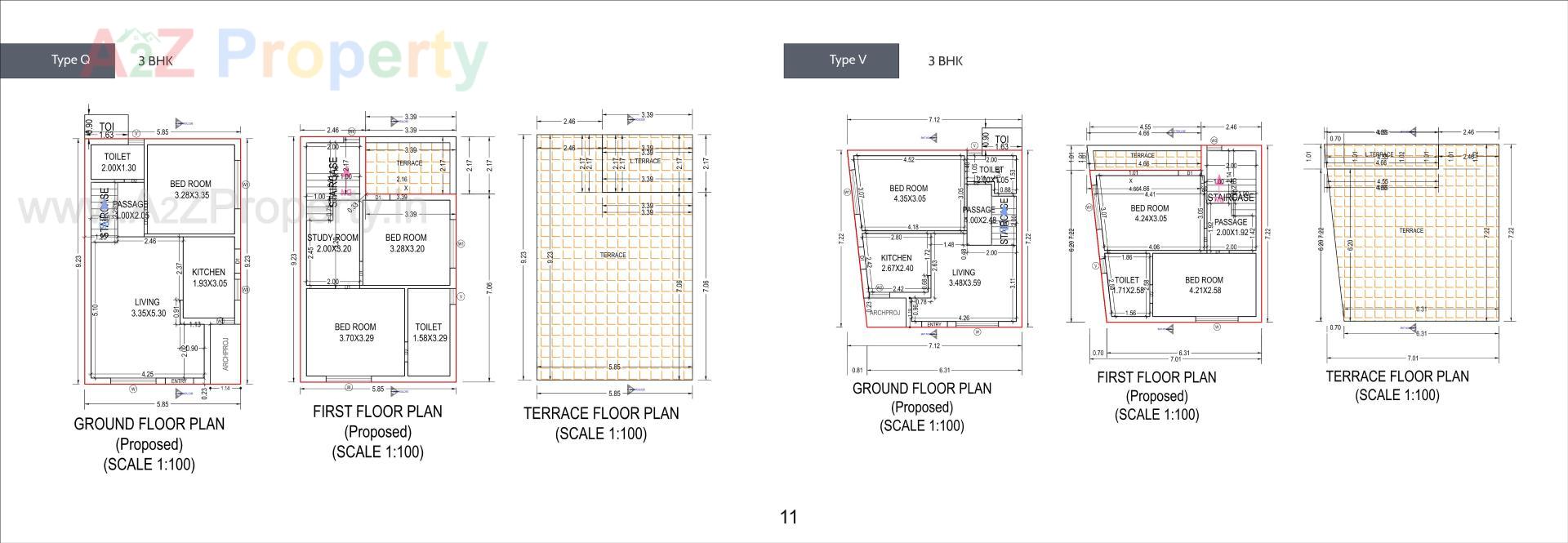 Layout of real estate project Umiyadham located at Palanpur, Banaskantha, Gujarat