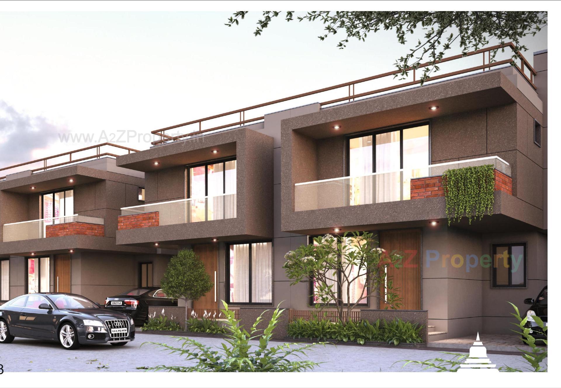 3D Elevation of real estate project Umiyadham located at Palanpur, Banaskantha, Gujarat