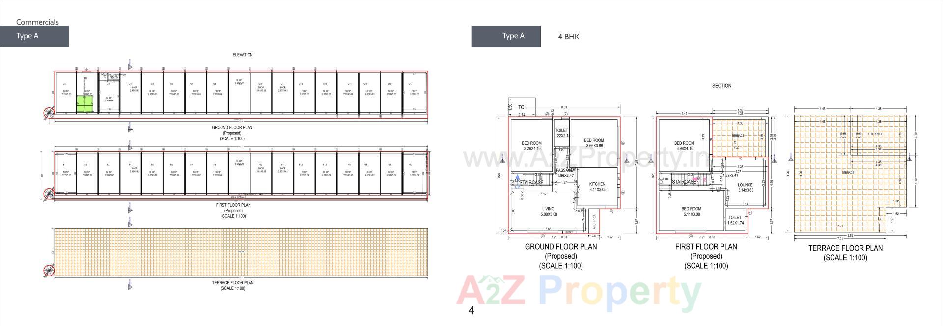 Layout of real estate project Umiyadham located at Palanpur, Banaskantha, Gujarat