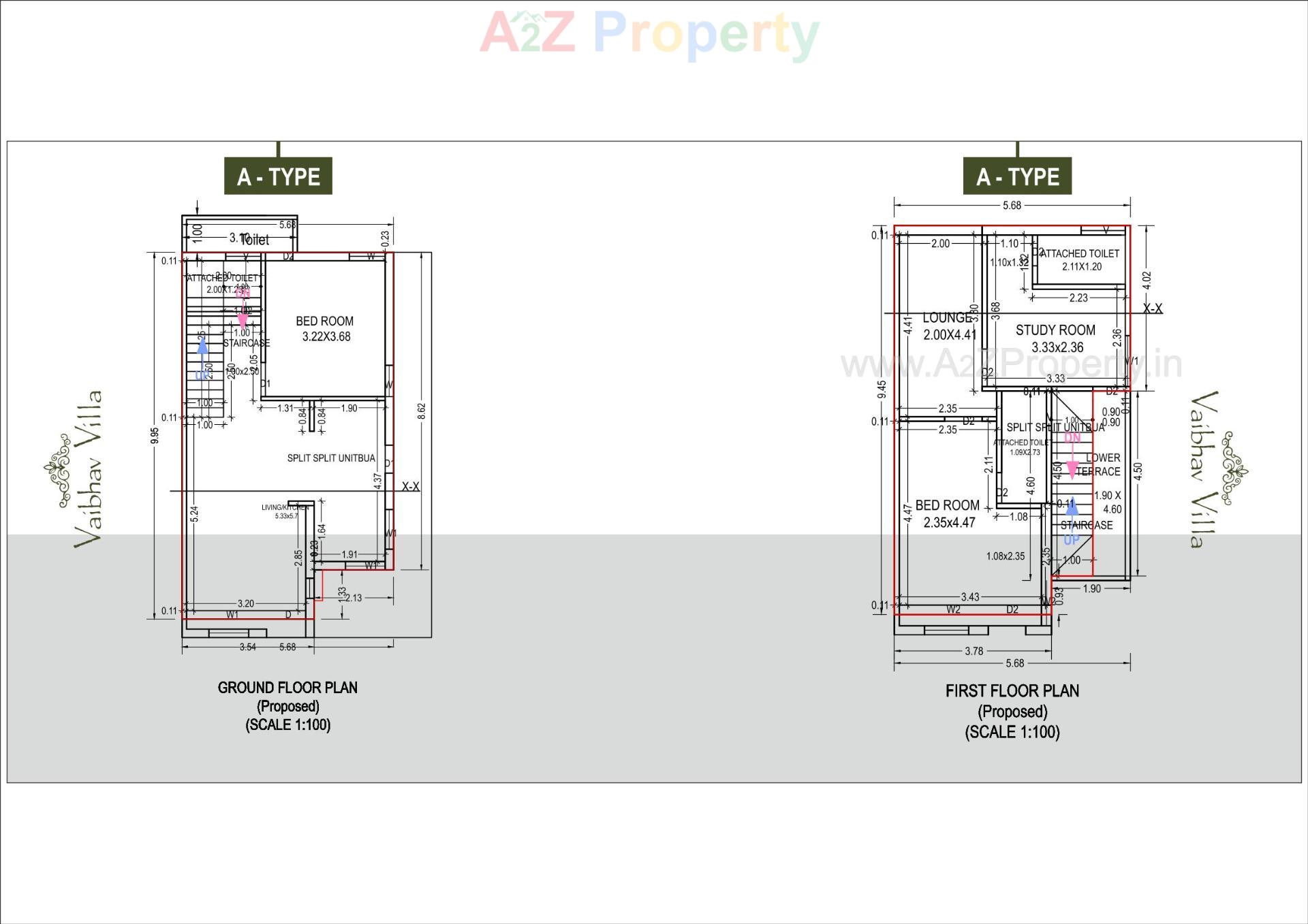 Layout of real estate project Vaibhav Villa located at Palanpur, Banaskantha, Gujarat