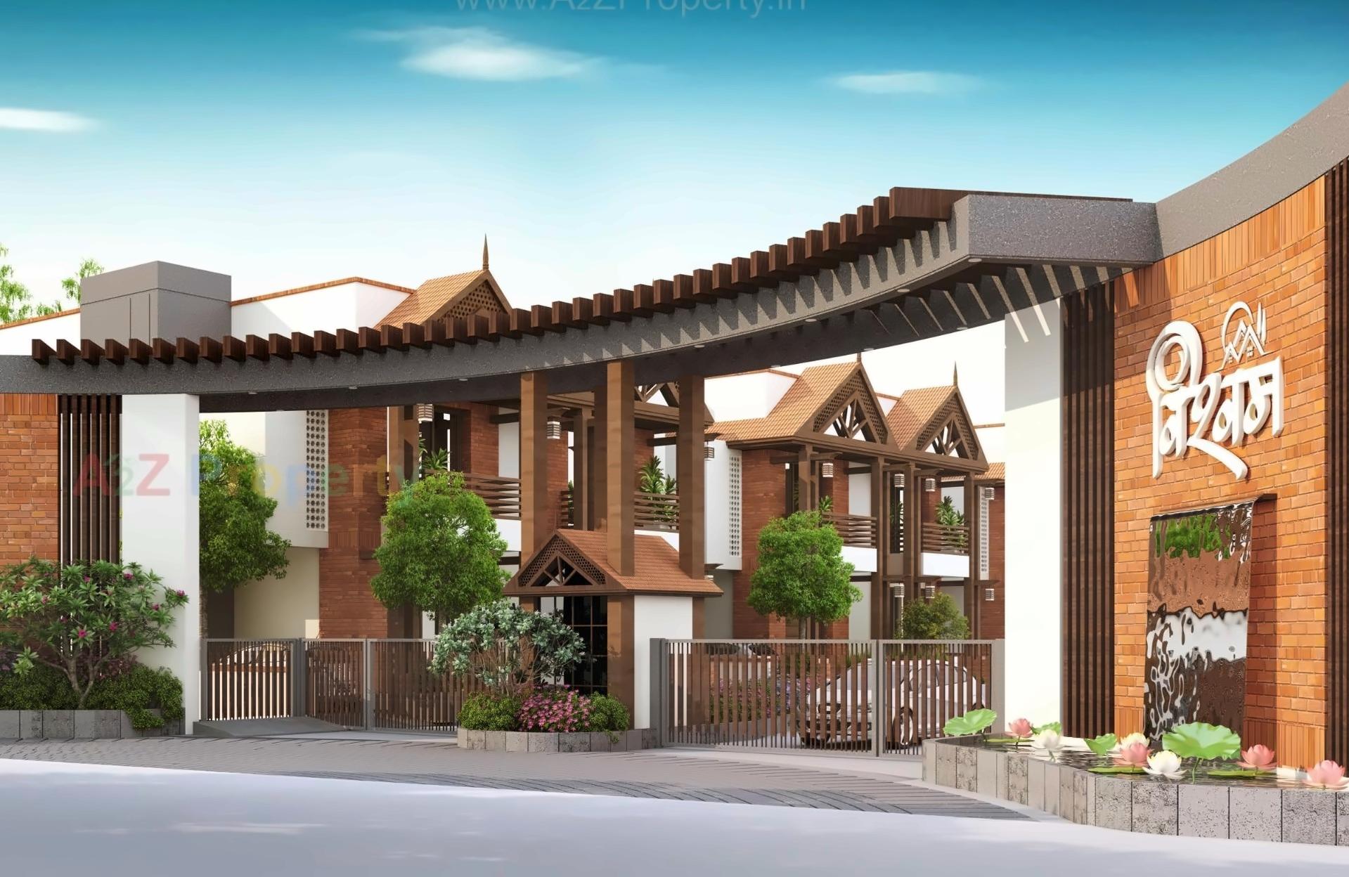 3D Elevation of real estate project Vishwam located at Banaskantha, Banaskantha, Gujarat