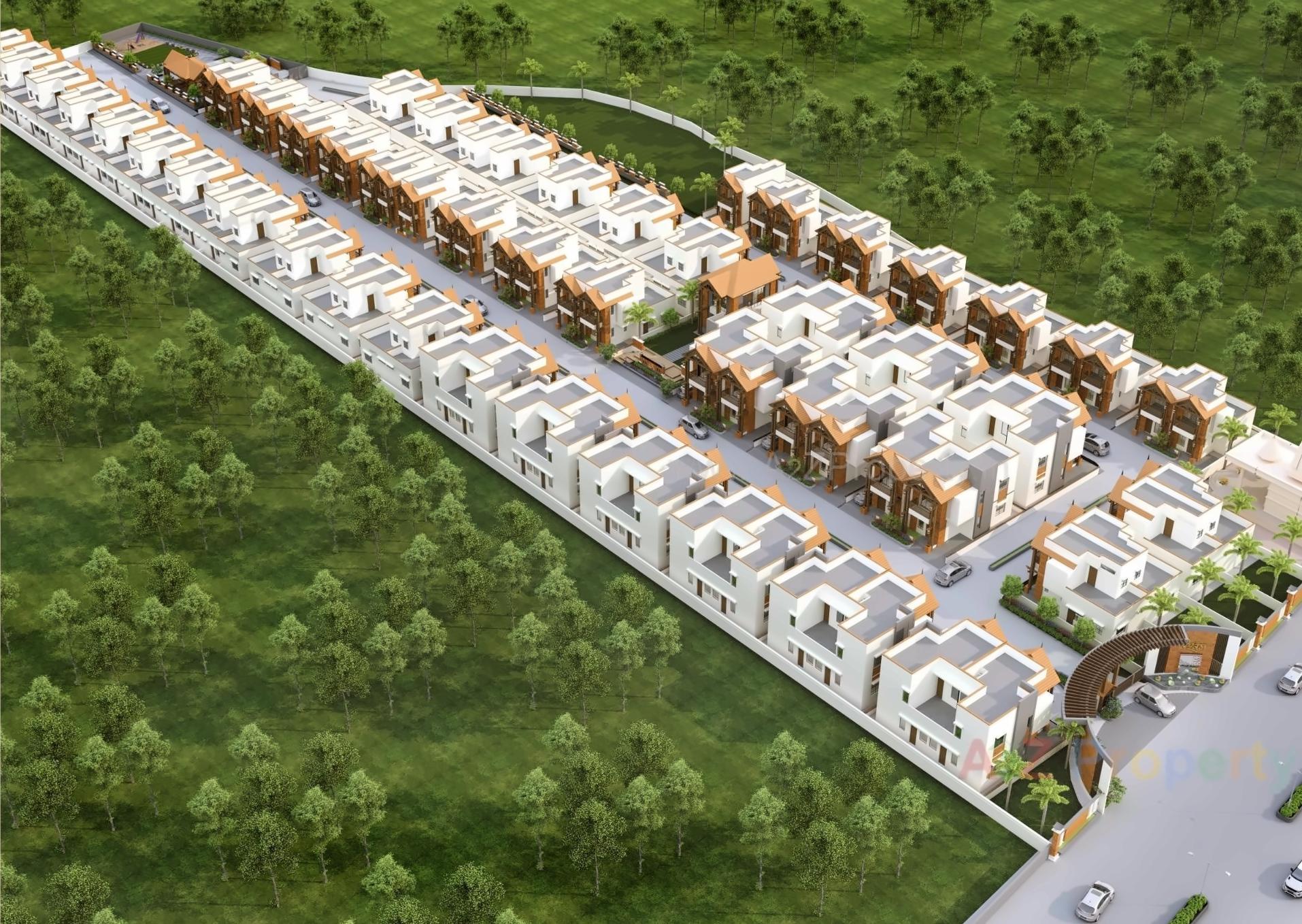 3D Elevation of real estate project Vishwam located at Banaskantha, Banaskantha, Gujarat