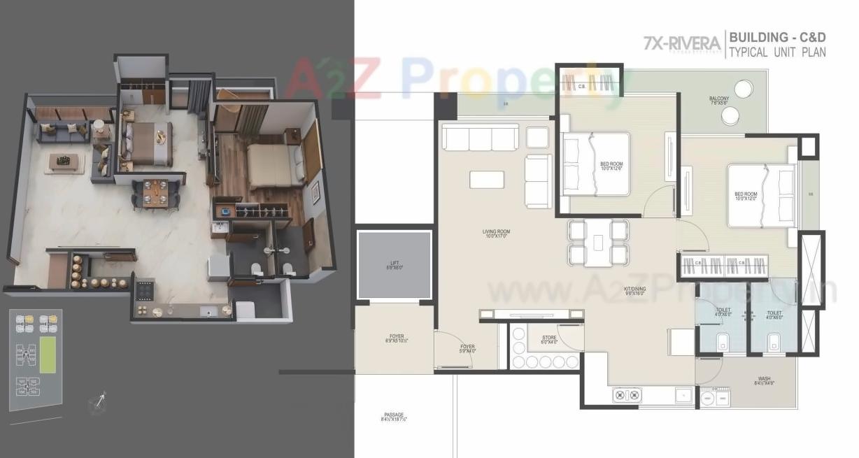 Layout of real estate project 7 X Rivera located at Tavra, Bharuch, Gujarat