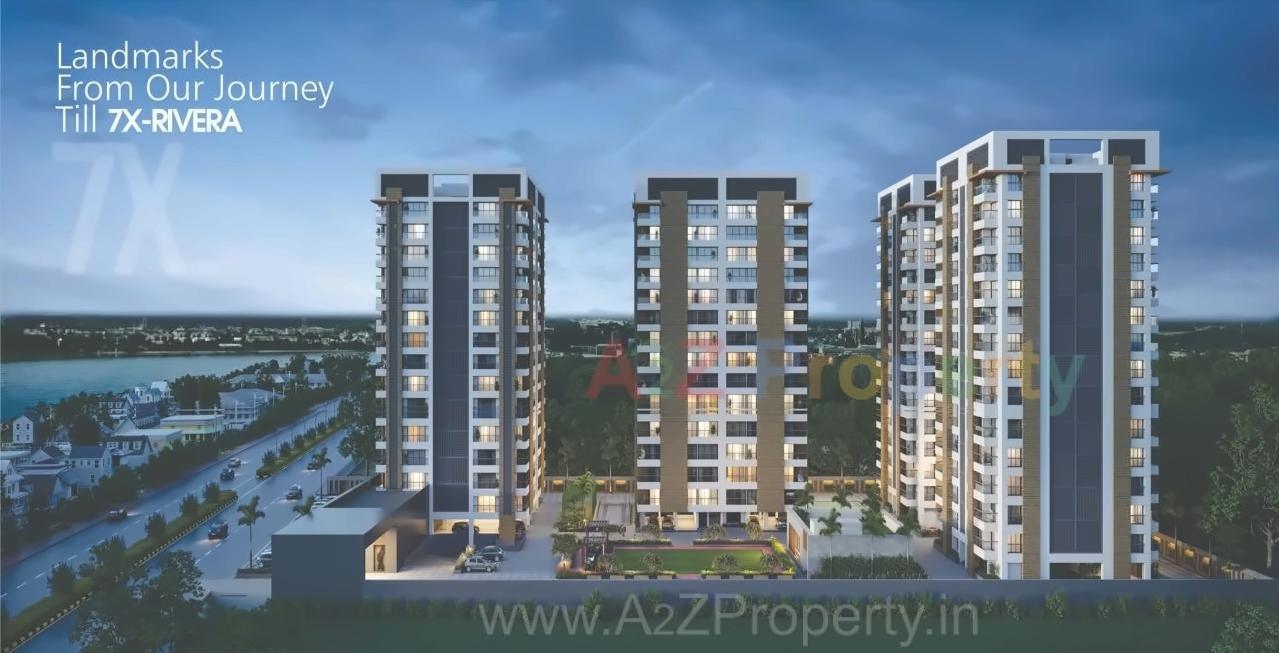 3D Elevation of real estate project 7 X Rivera located at Tavra, Bharuch, Gujarat