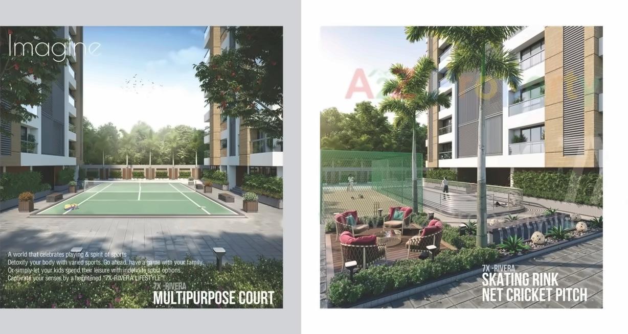 3D Elevation of real estate project 7 X Rivera located at Tavra, Bharuch, Gujarat