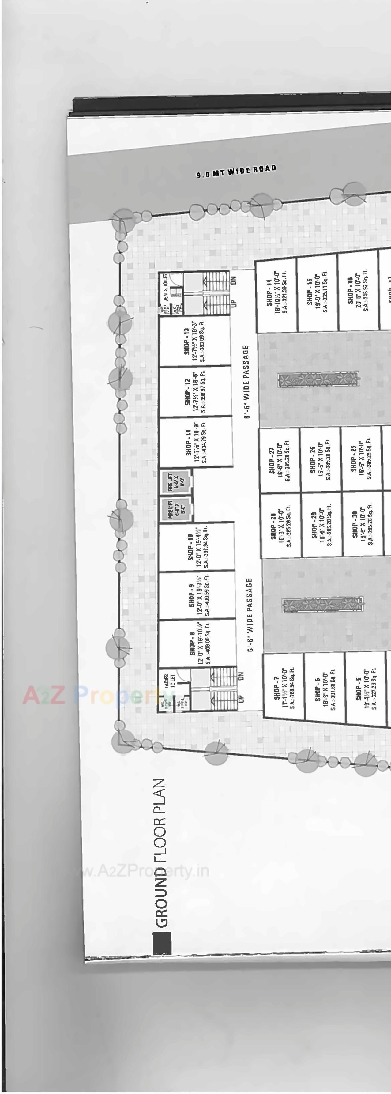 Layout of real estate project 7x Corridor located at Soneri-mahal, Bharuch, Gujarat