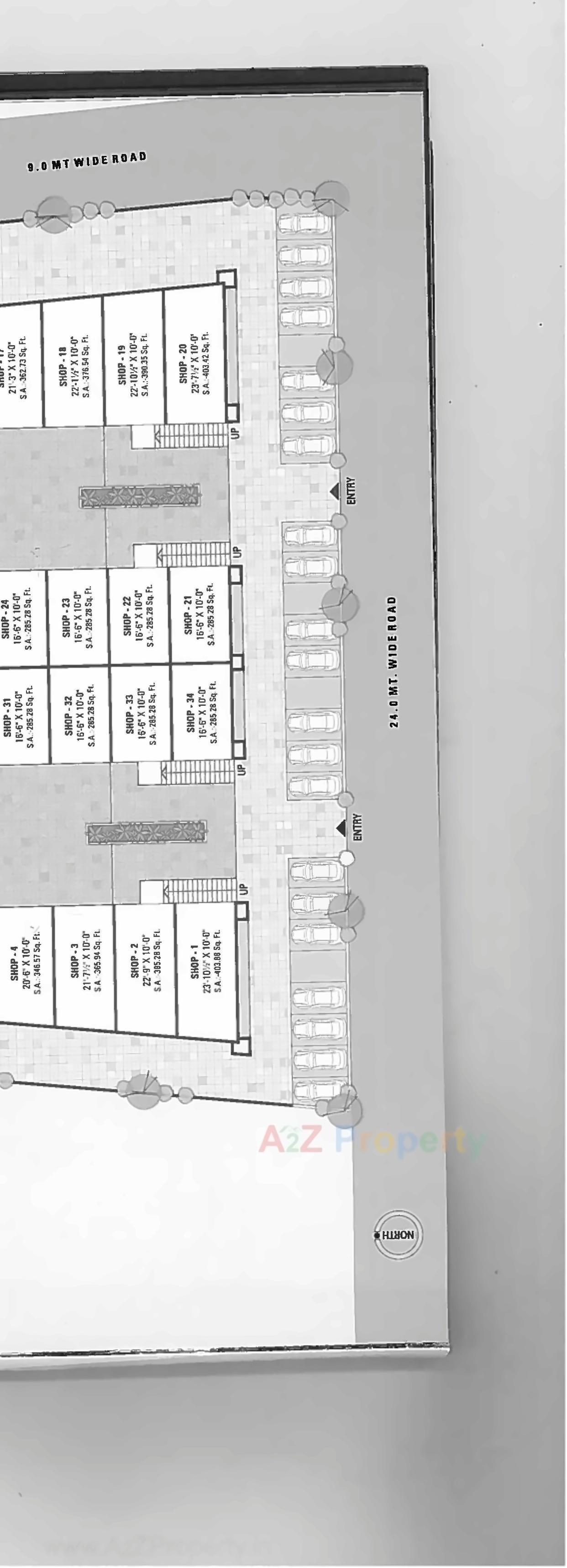 Layout of real estate project 7x Corridor located at Soneri-mahal, Bharuch, Gujarat
