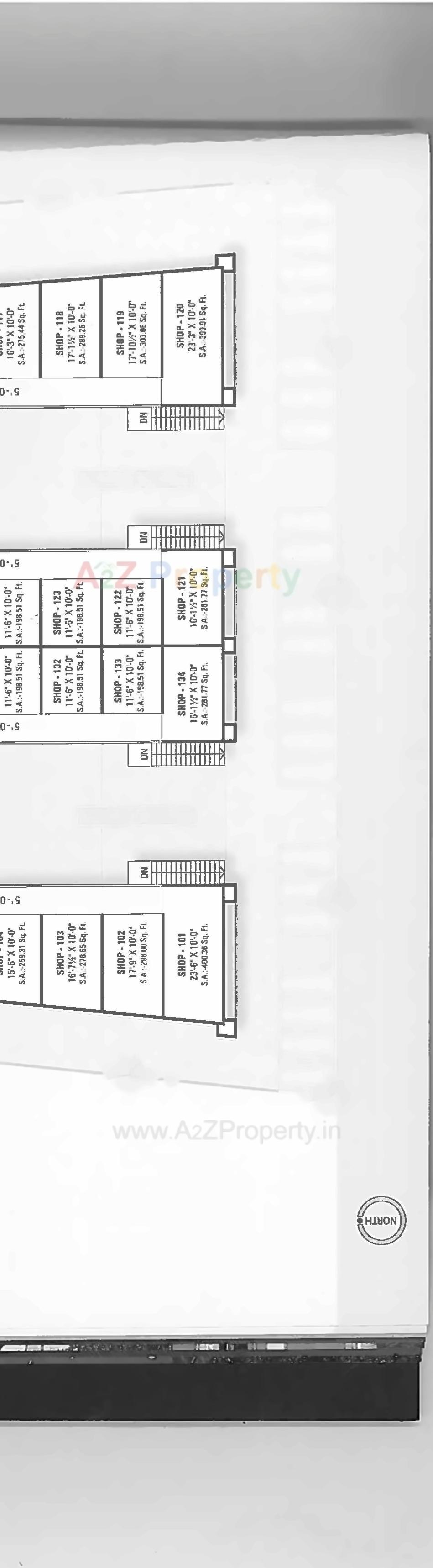 Layout of real estate project 7x Corridor located at Soneri-mahal, Bharuch, Gujarat