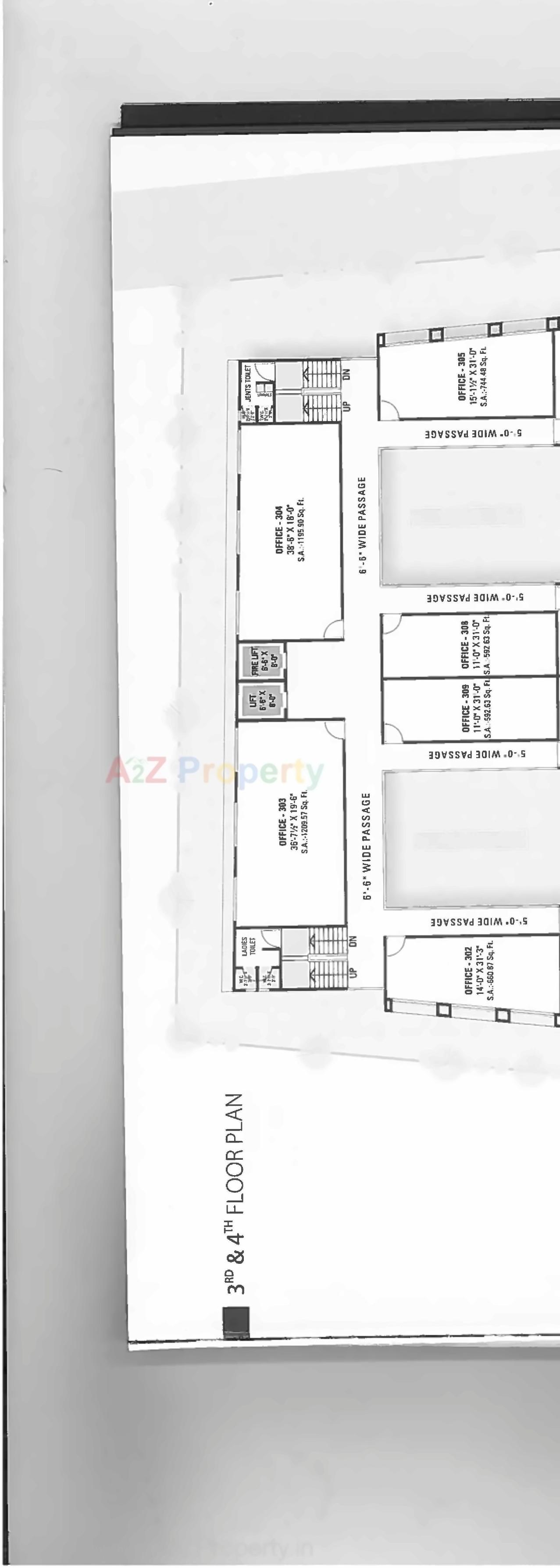 Layout of real estate project 7x Corridor located at Soneri-mahal, Bharuch, Gujarat