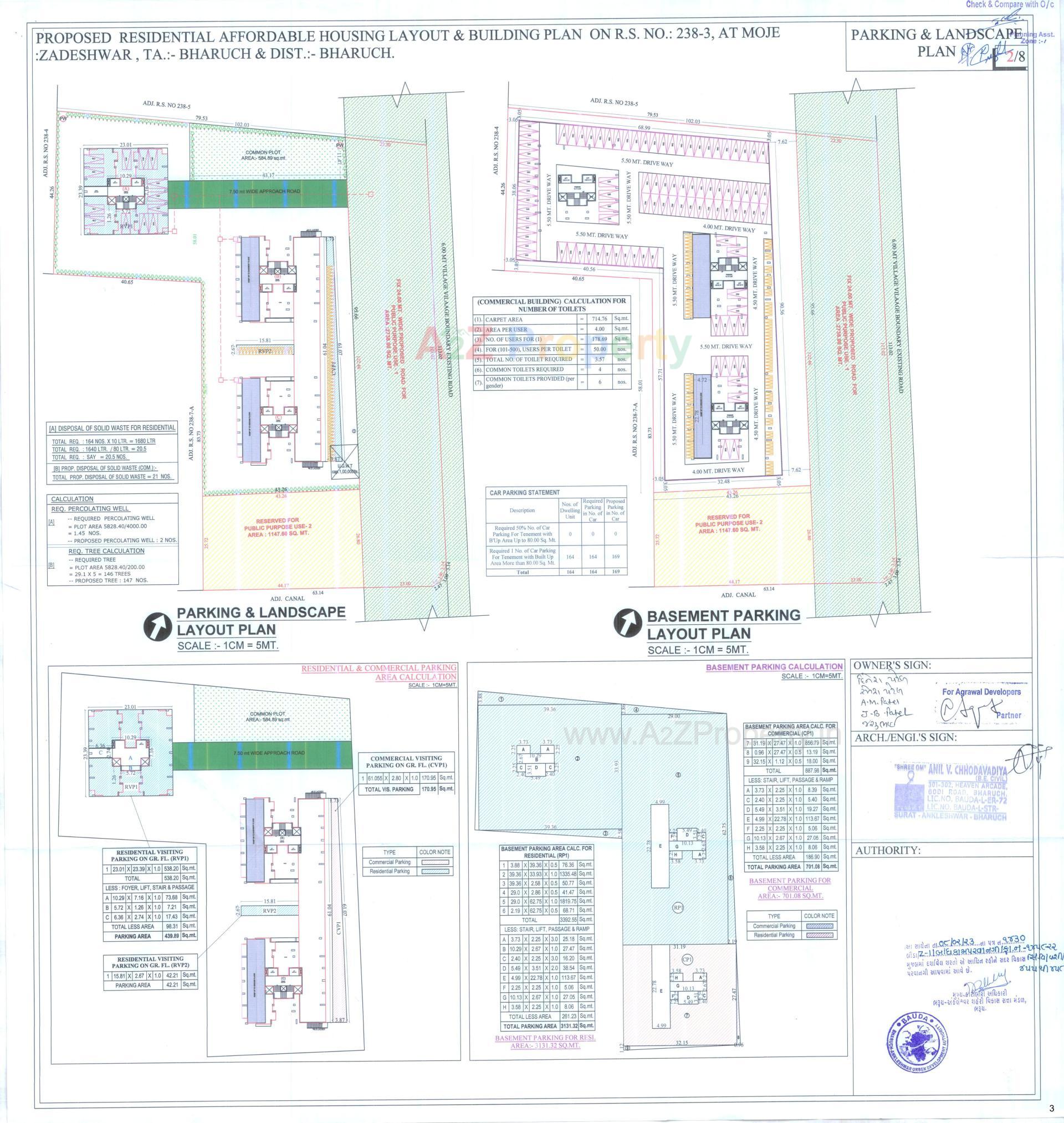  of real estate project 7x Elegance located at Zadeshwar, Bharuch, Gujarat