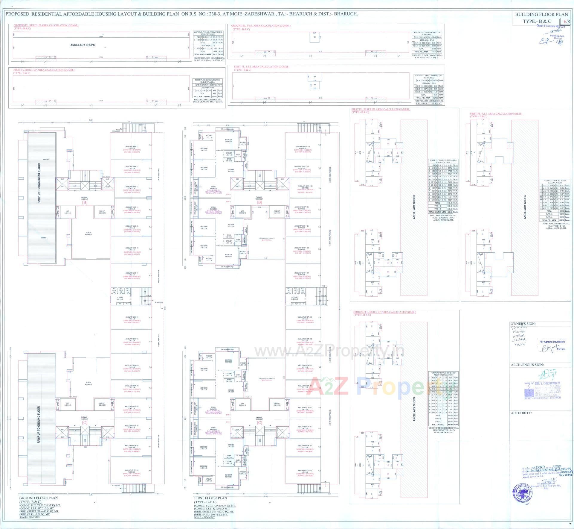  of real estate project 7x Elegance located at Zadeshwar, Bharuch, Gujarat