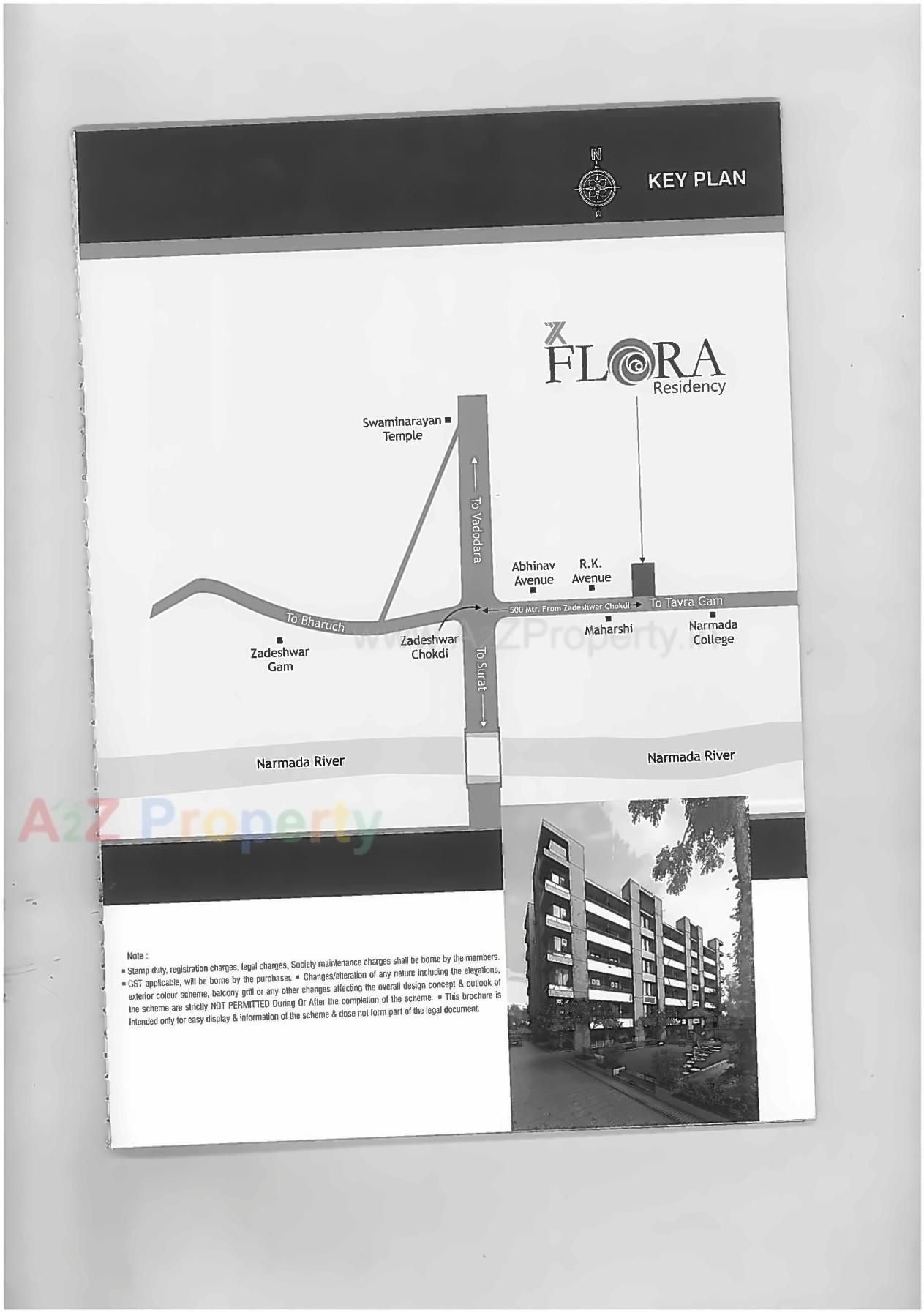  of real estate project 7x Flora Residency located at Zadeshwar, Bharuch, Gujarat