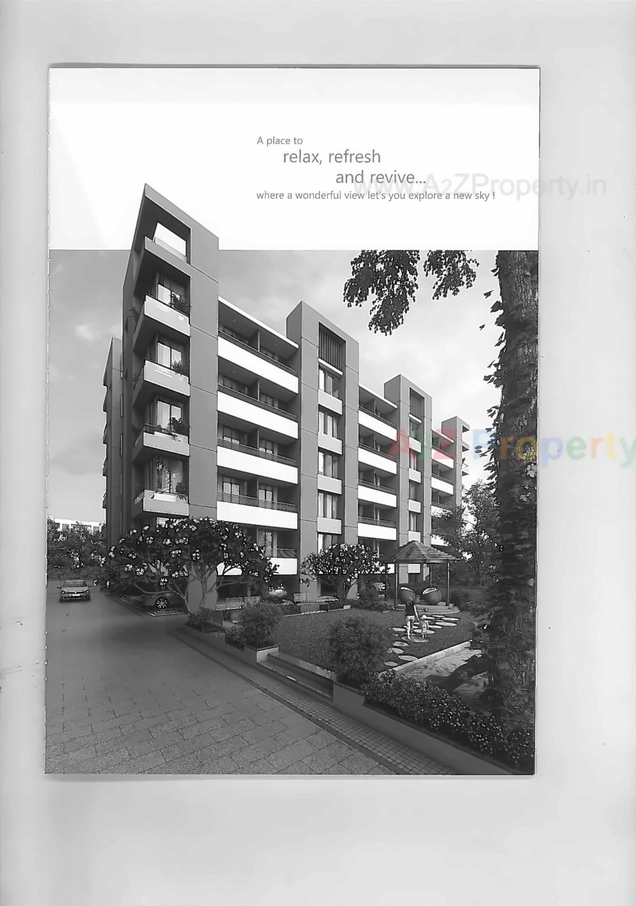 3D Elevation of real estate project 7x Flora Residency located at Zadeshwar, Bharuch, Gujarat