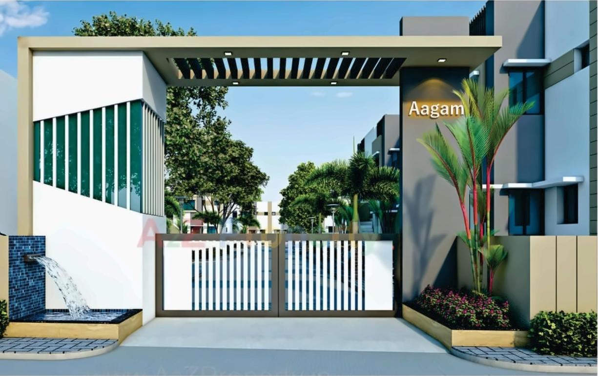 3D Elevation of real estate project Aagam Residency located at Chavaj, Bharuch, Gujarat