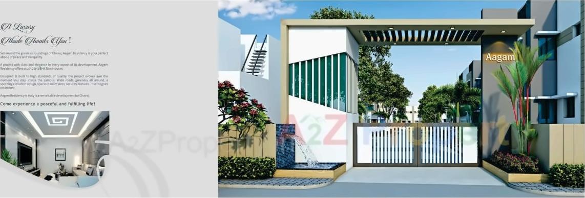 3D Elevation of real estate project Aagam Residency located at Chavaj, Bharuch, Gujarat