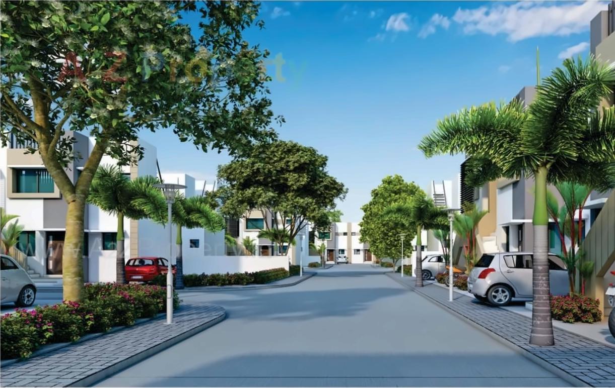 3D Elevation of real estate project Aagam Residency located at Chavaj, Bharuch, Gujarat