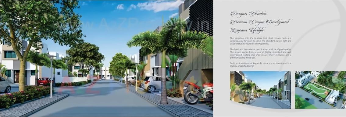 3D Elevation of real estate project Aagam Residency located at Chavaj, Bharuch, Gujarat