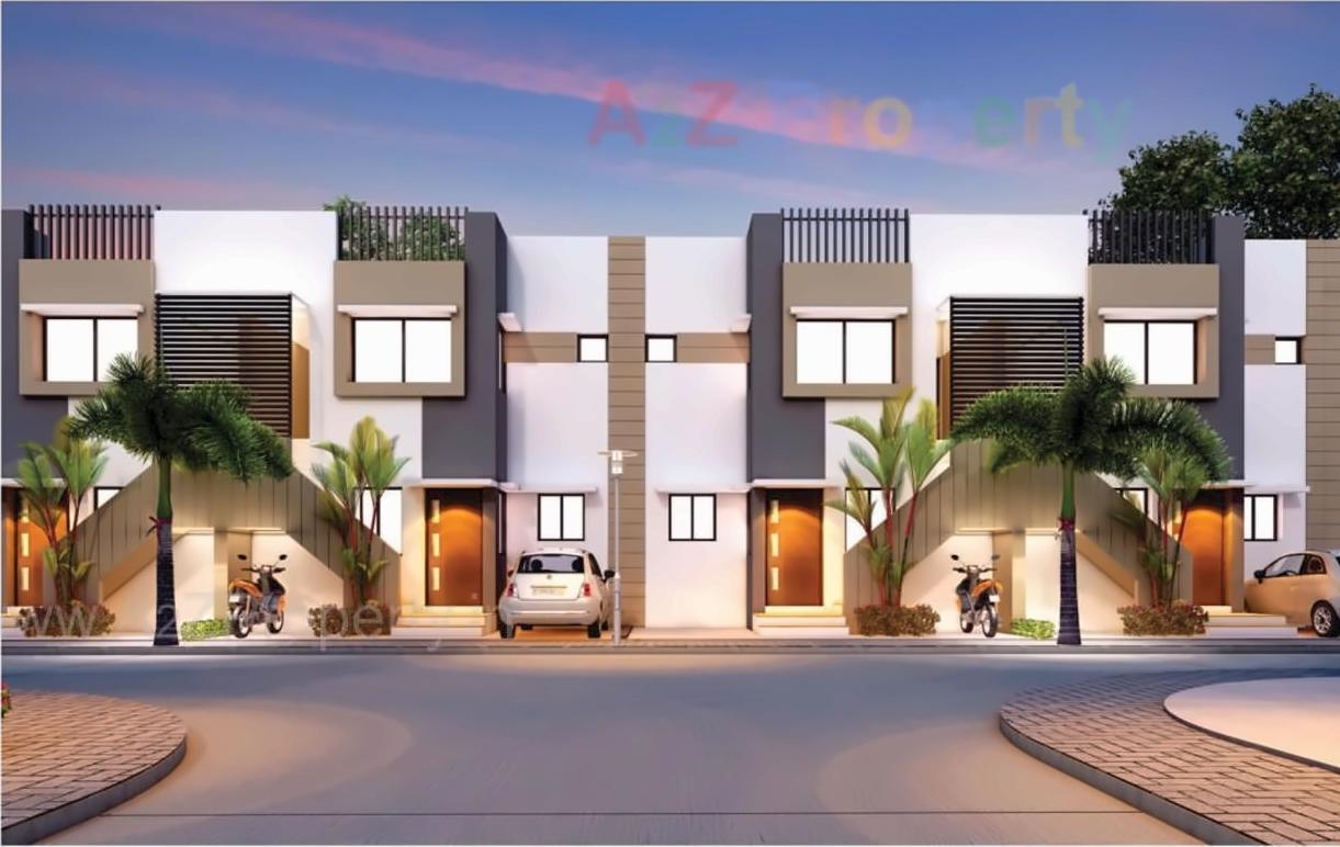 3D Elevation of real estate project Aagam Residency located at Chavaj, Bharuch, Gujarat