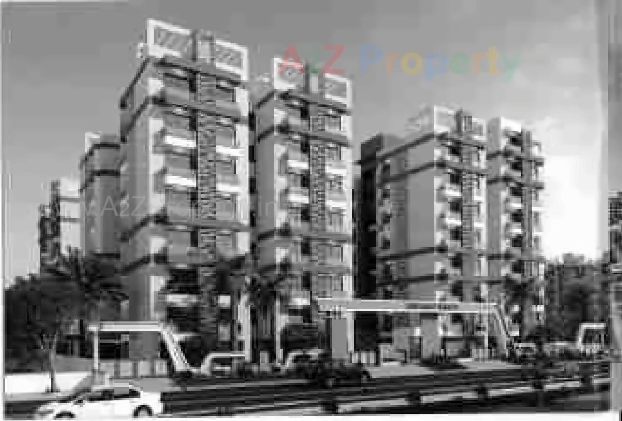 3D Elevation of real estate project Abhuday Heights located at Umraj, Bharuch, Gujarat