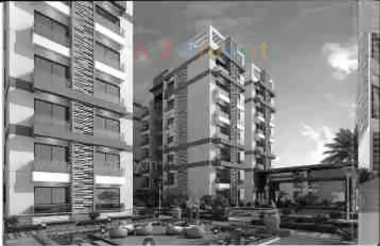 3D Elevation of real estate project Abhuday Heights located at Umraj, Bharuch, Gujarat