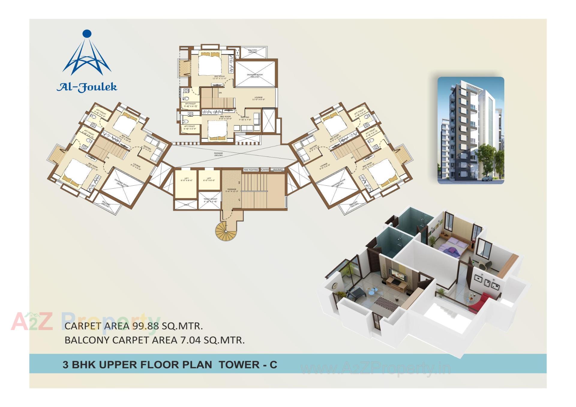 Layout of real estate project Al Foulek located at Dungri, Bharuch, Gujarat