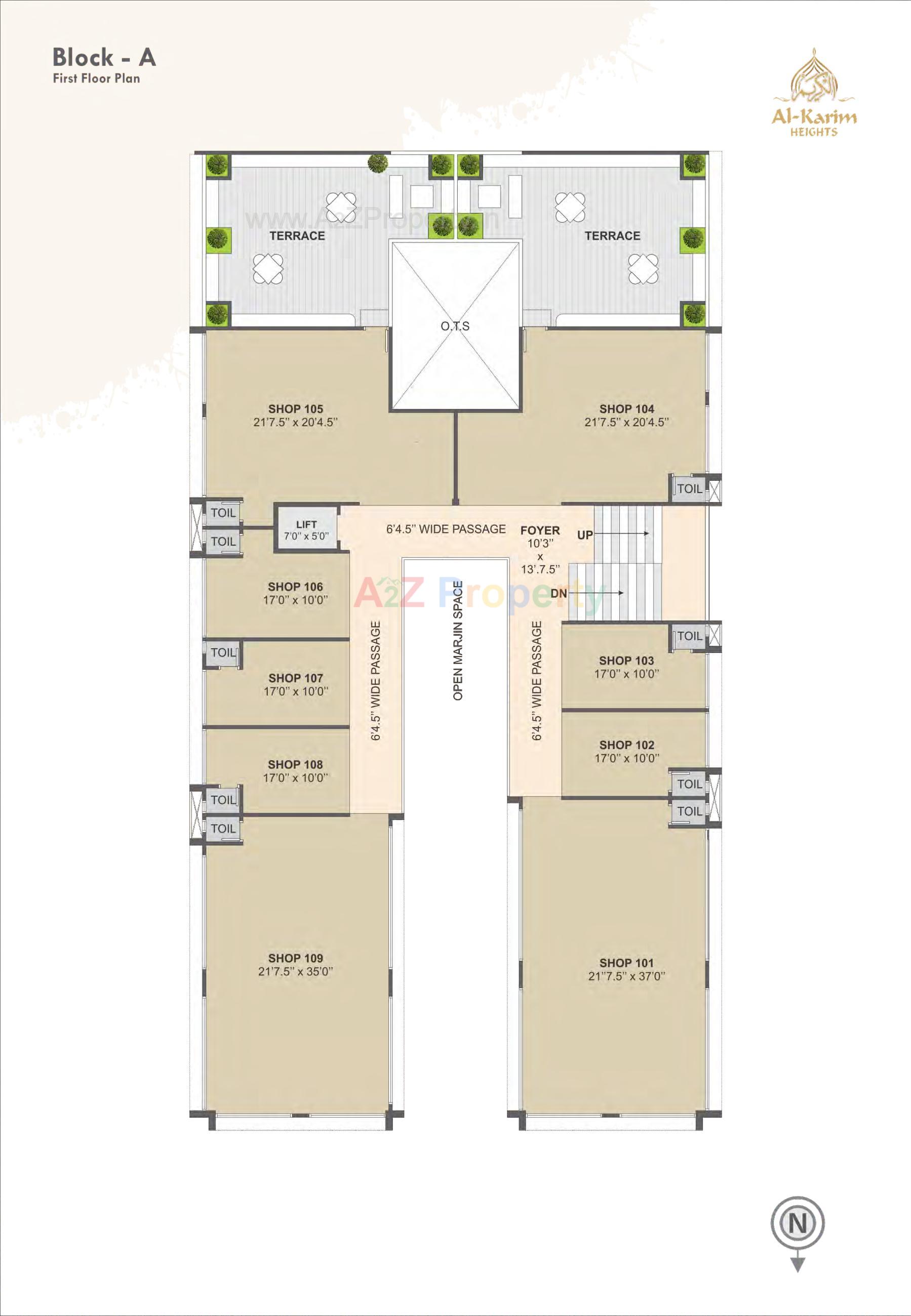 Layout of real estate project Al Karim Heights located at Vejalpur, Bharuch, Gujarat
