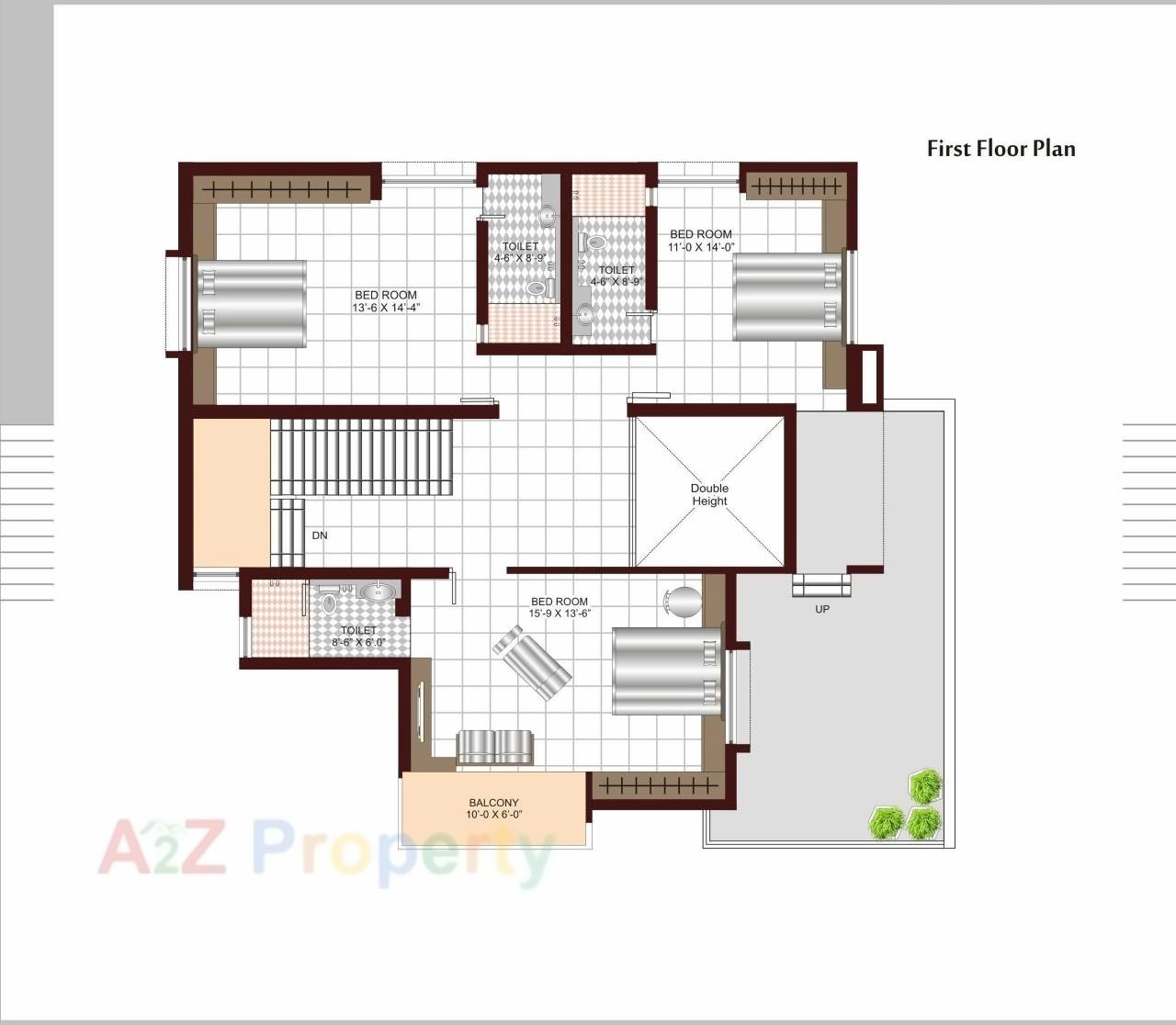 Layout of real estate project Ambey Valley Township located at Kosamdi, Bharuch, Gujarat
