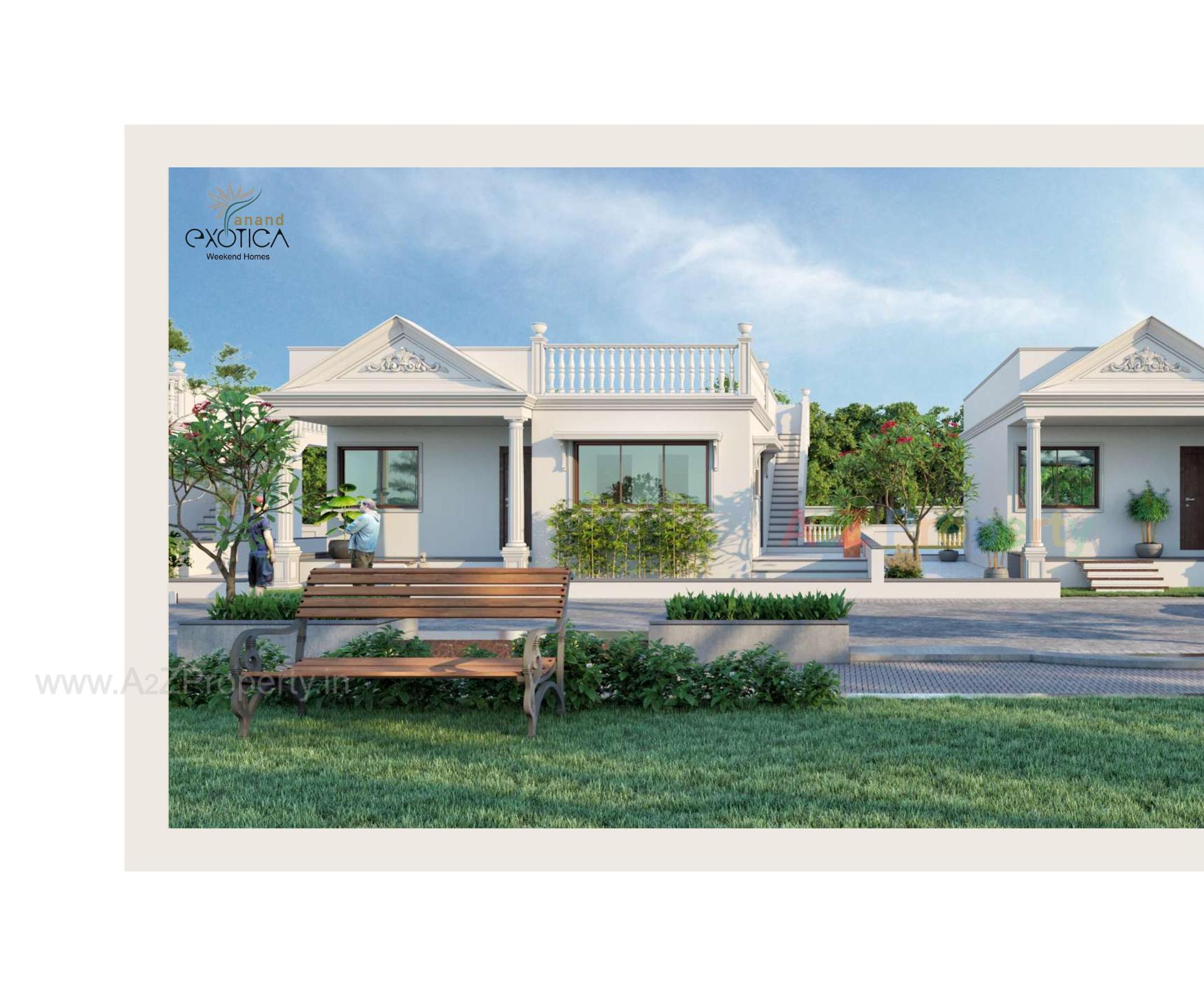 3D Elevation of real estate project Anand Exotica located at Haldarva, Bharuch, Gujarat