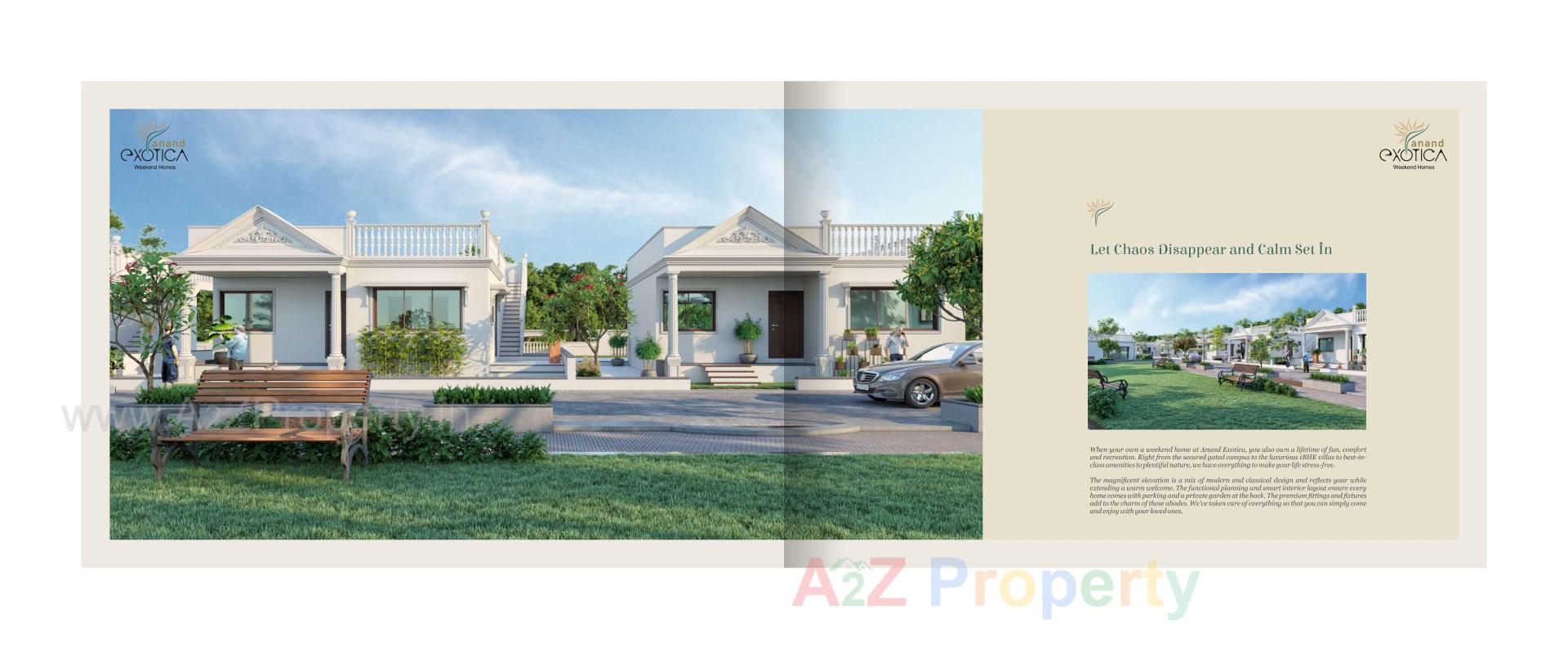 3D Elevation of real estate project Anand Exotica located at Haldarva, Bharuch, Gujarat