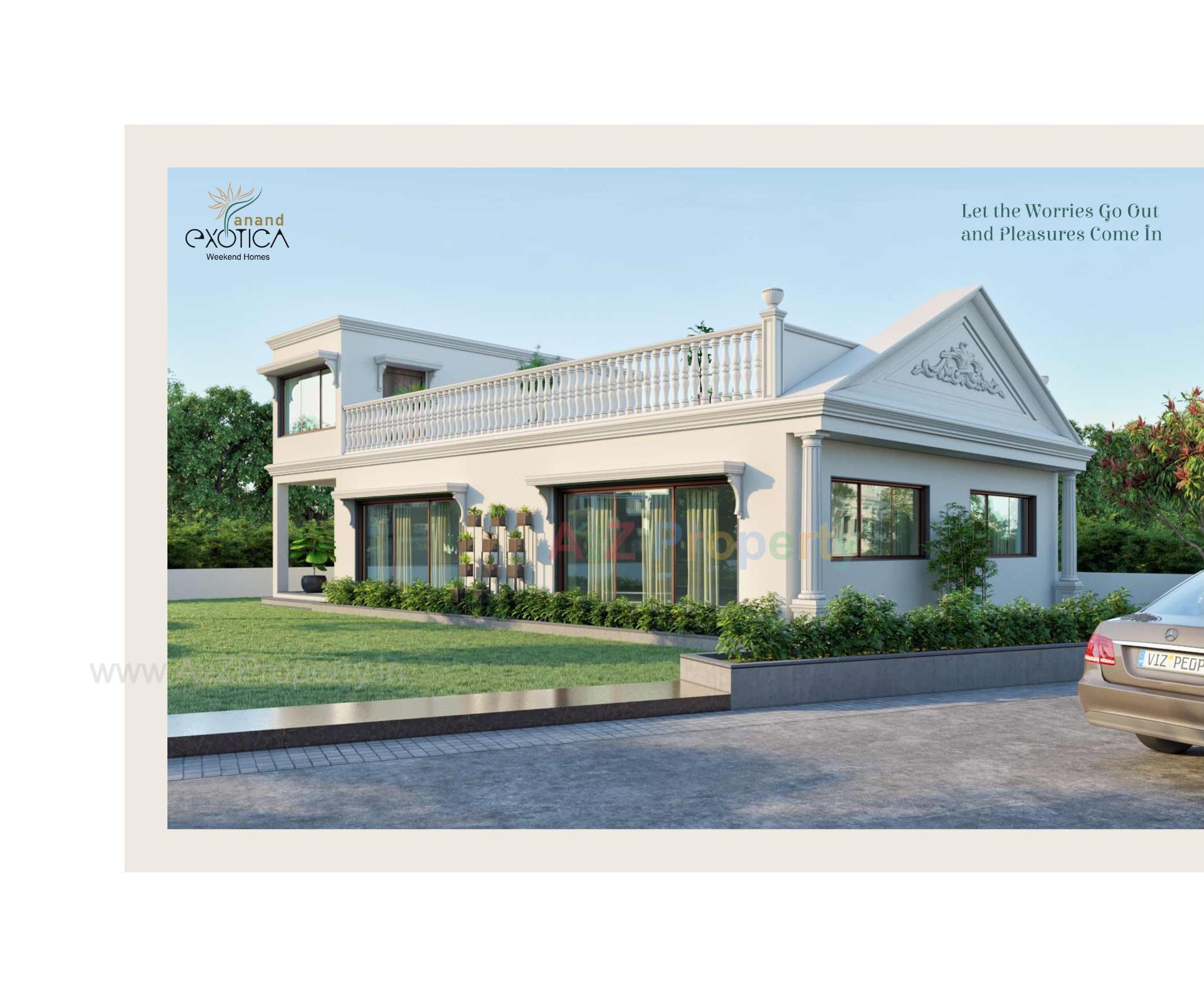 3D Elevation of real estate project Anand Exotica located at Haldarva, Bharuch, Gujarat