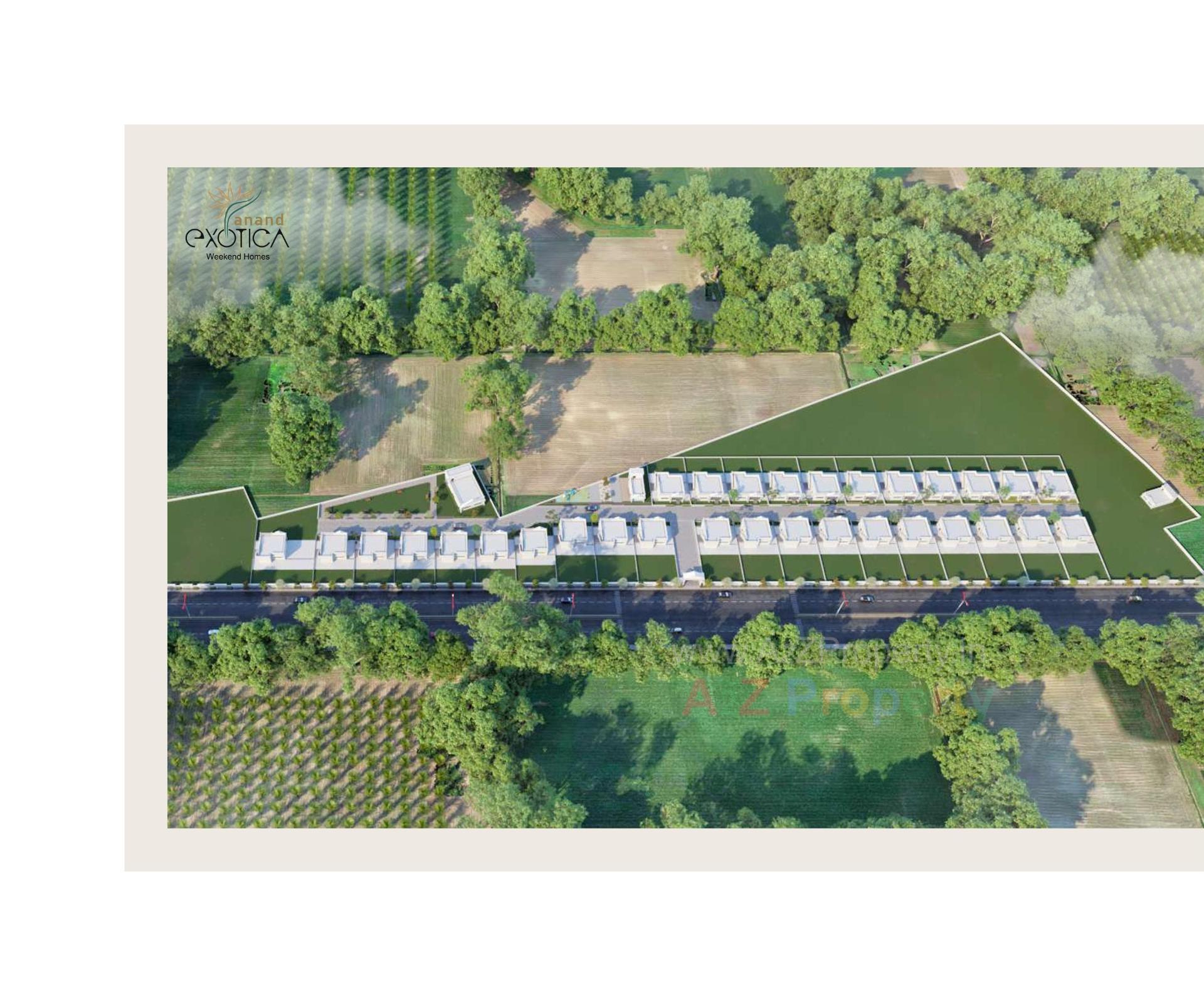 3D Elevation of real estate project Anand Exotica located at Haldarva, Bharuch, Gujarat