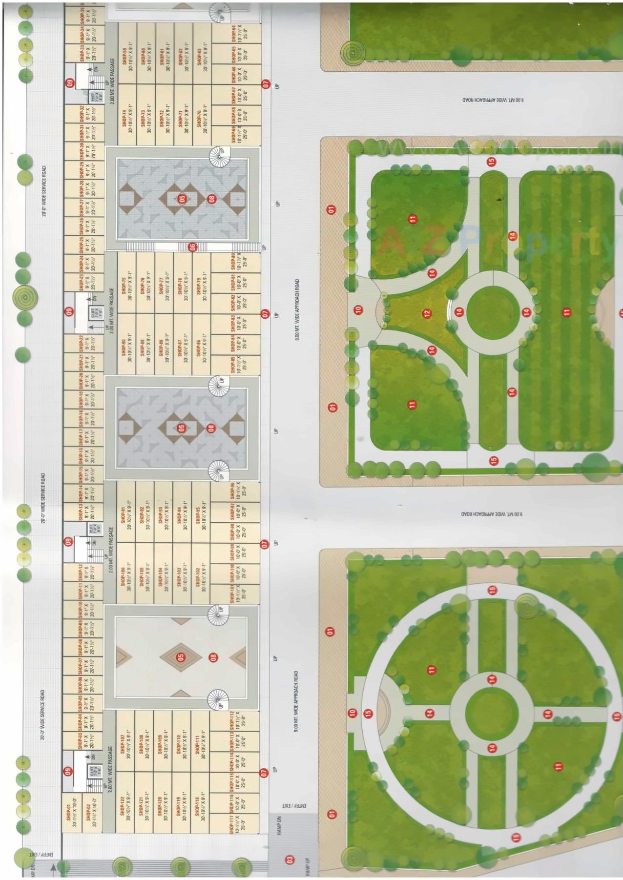 Layout of real estate project Apple Plaza located at Bhadkodara, Bharuch, Gujarat
