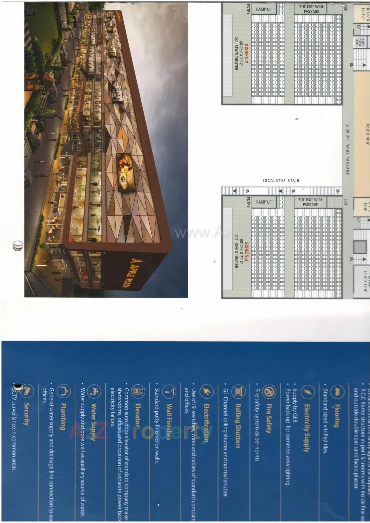 Layout of real estate project Apple Plaza located at Bhadkodara, Bharuch, Gujarat