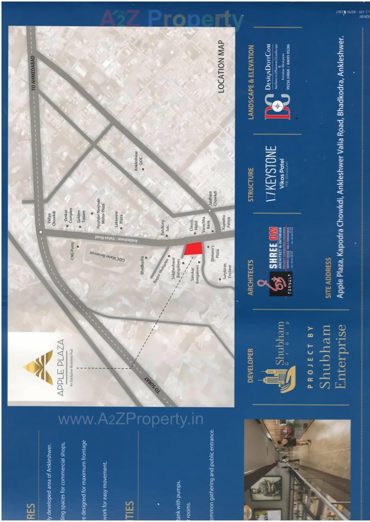  of real estate project Apple Plaza located at Bhadkodara, Bharuch, Gujarat