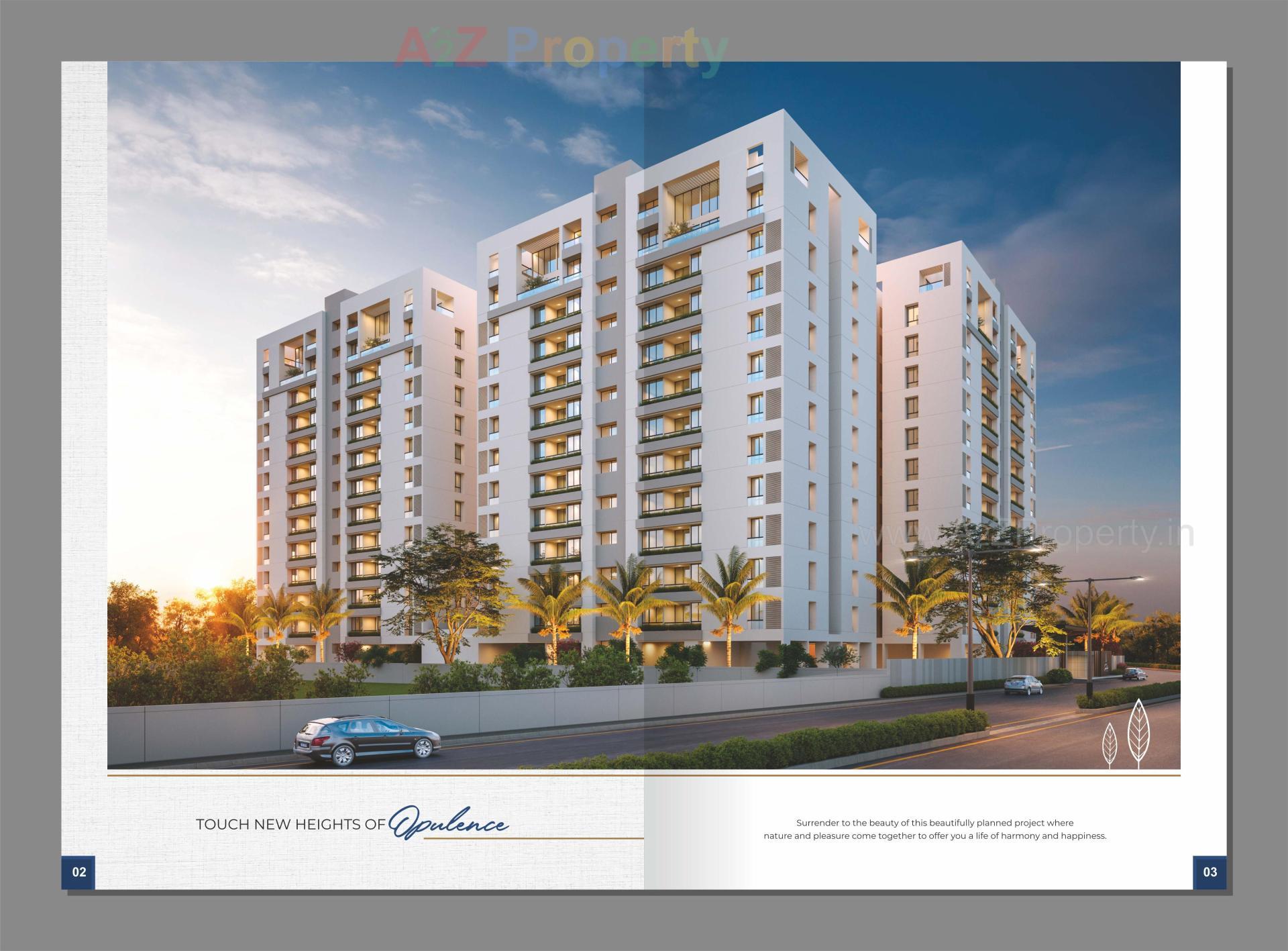 3D Elevation of real estate project Aries Signature located at Zadeshwar, Bharuch, Gujarat