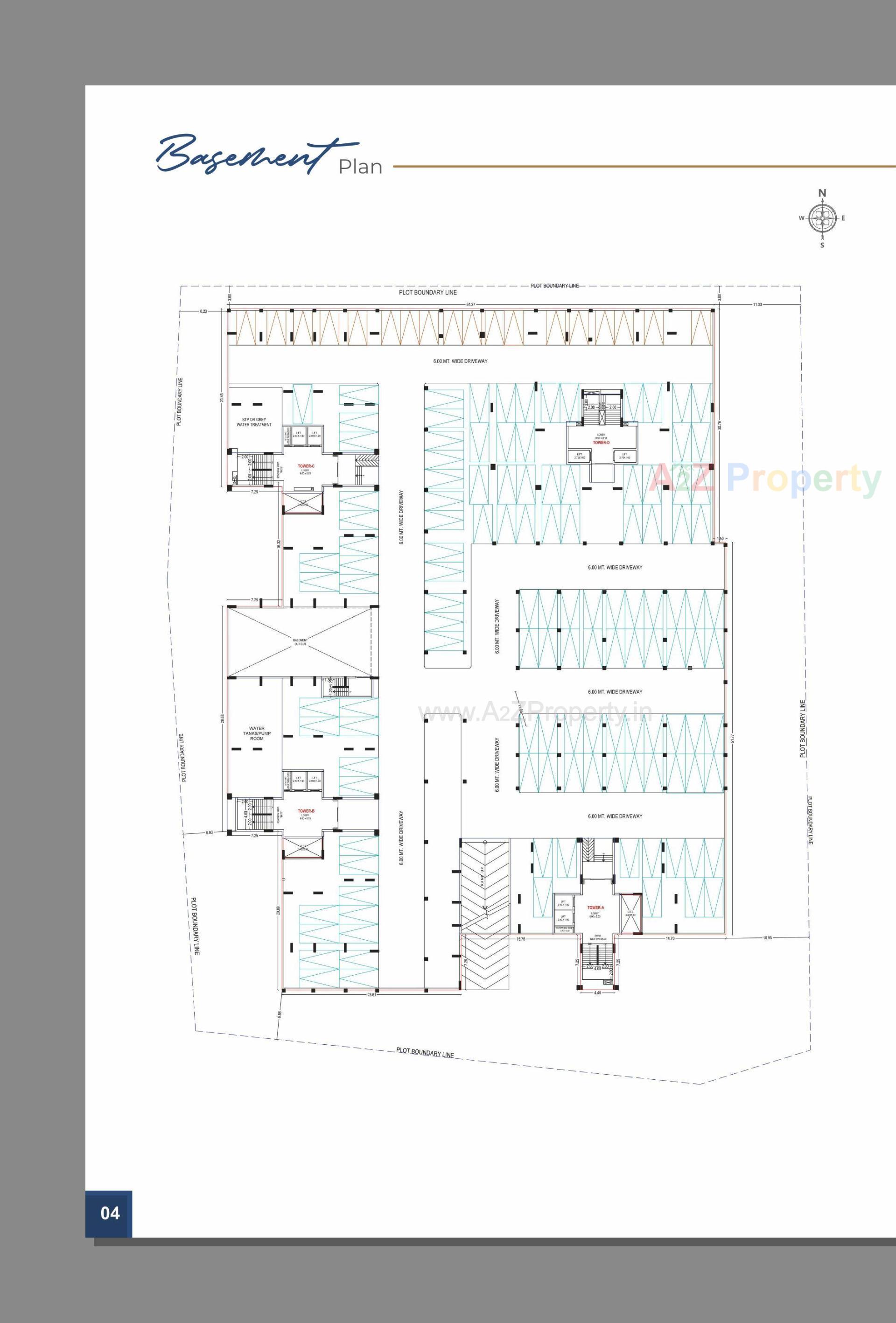 Layout of real estate project Aries Signature located at Zadeshwar, Bharuch, Gujarat