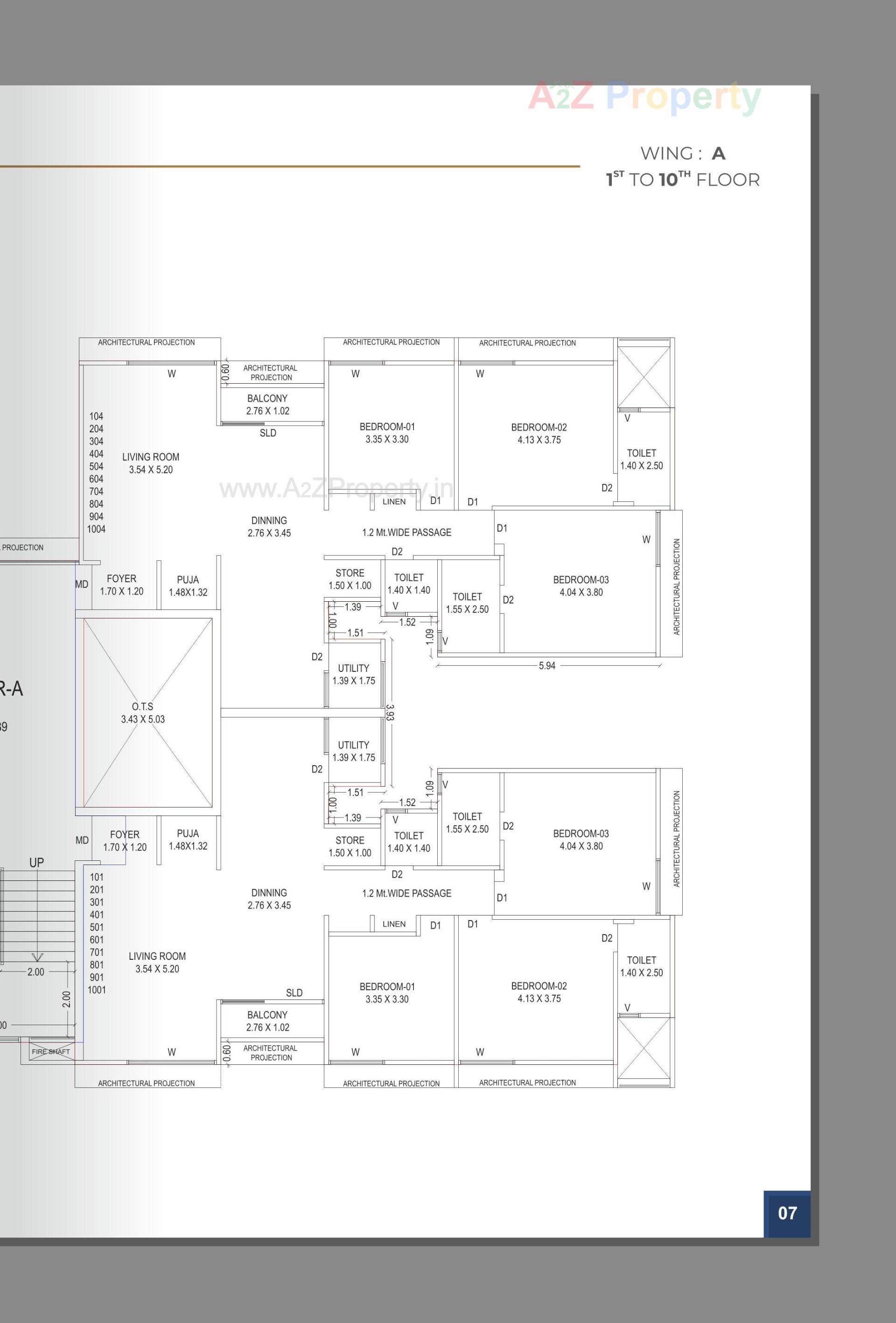Layout of real estate project Aries Signature located at Zadeshwar, Bharuch, Gujarat