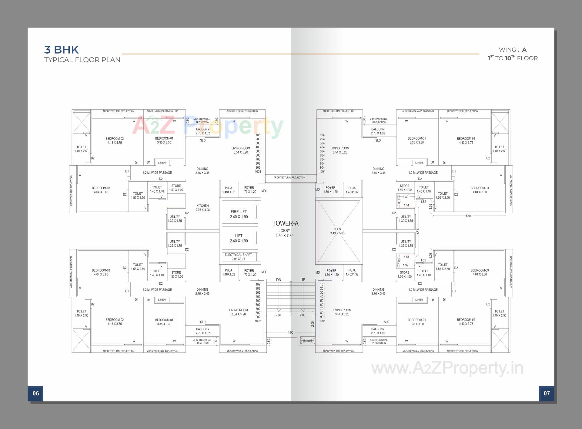 Layout of real estate project Aries Signature located at Zadeshwar, Bharuch, Gujarat
