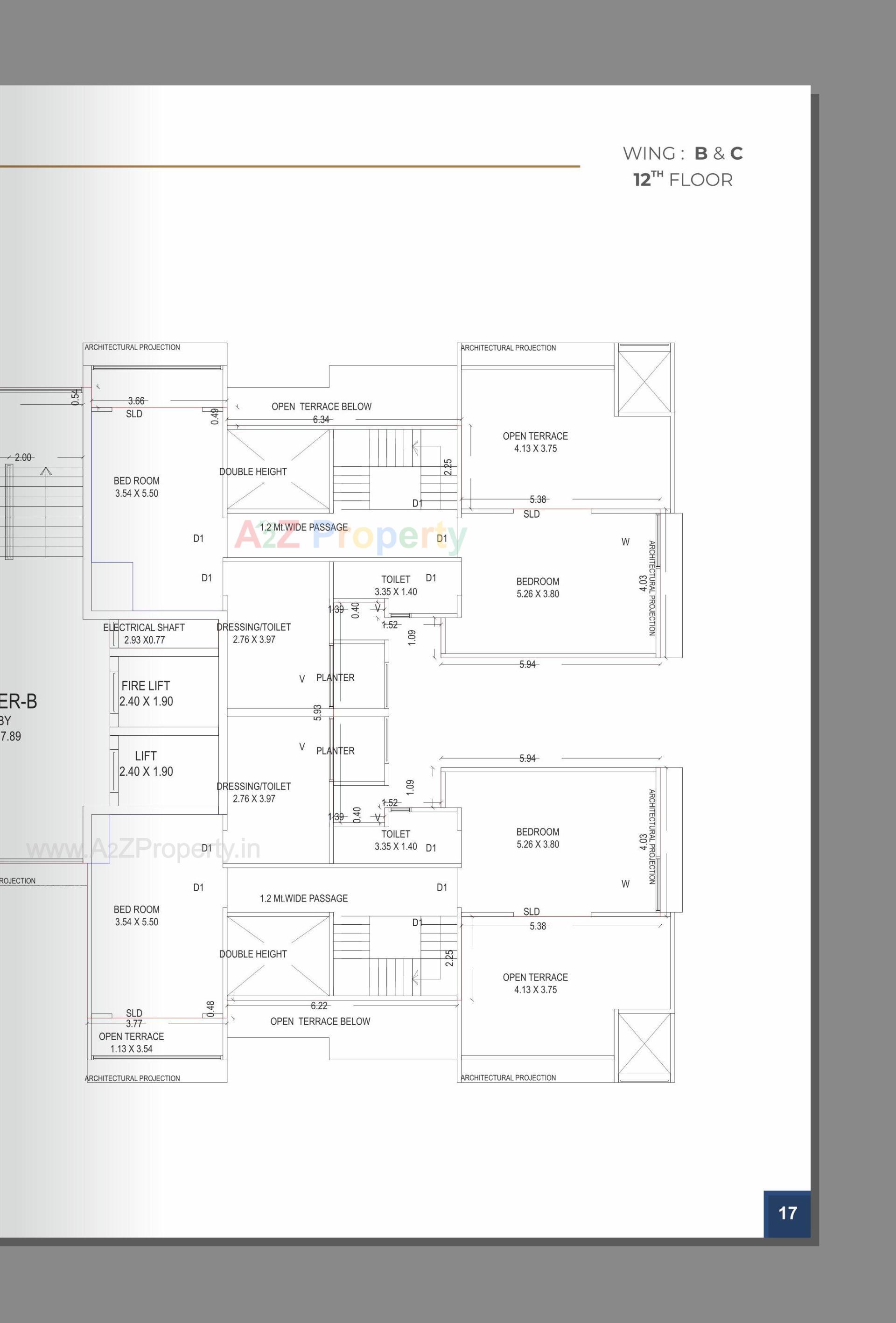 Layout of real estate project Aries Signature located at Zadeshwar, Bharuch, Gujarat