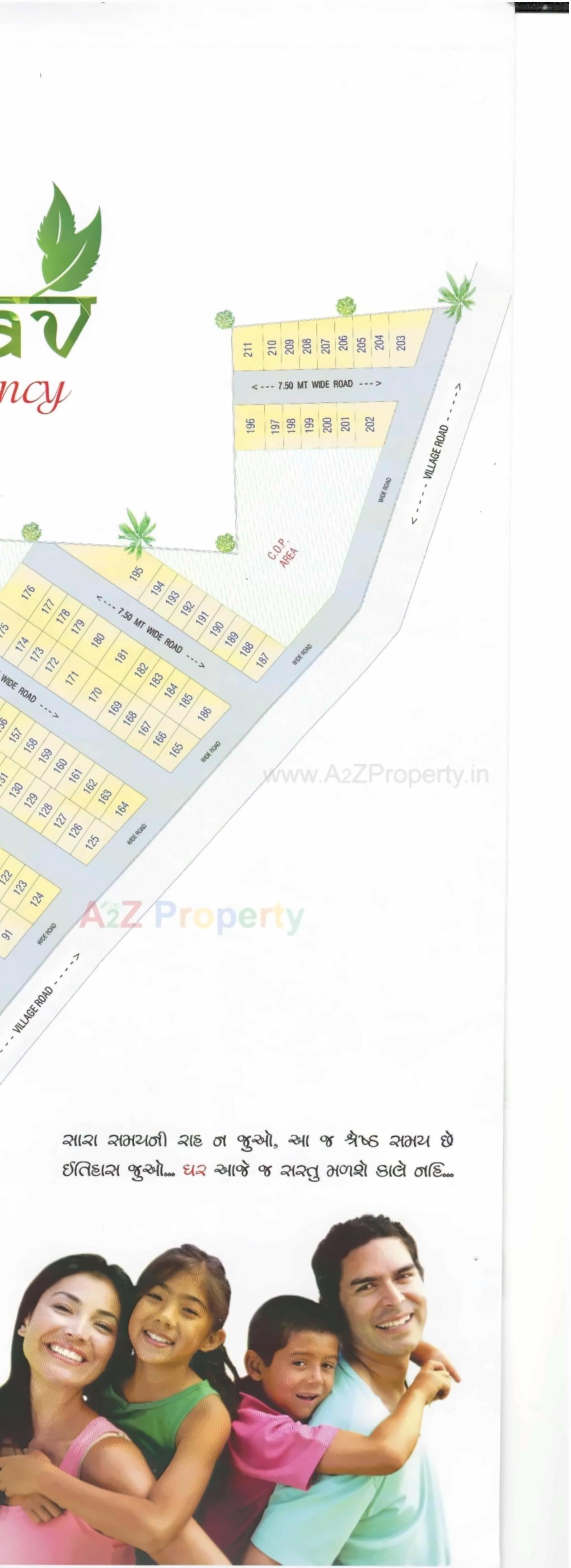 Layout of real estate project Asopalav Residency located at Sarangpur, Bharuch, Gujarat